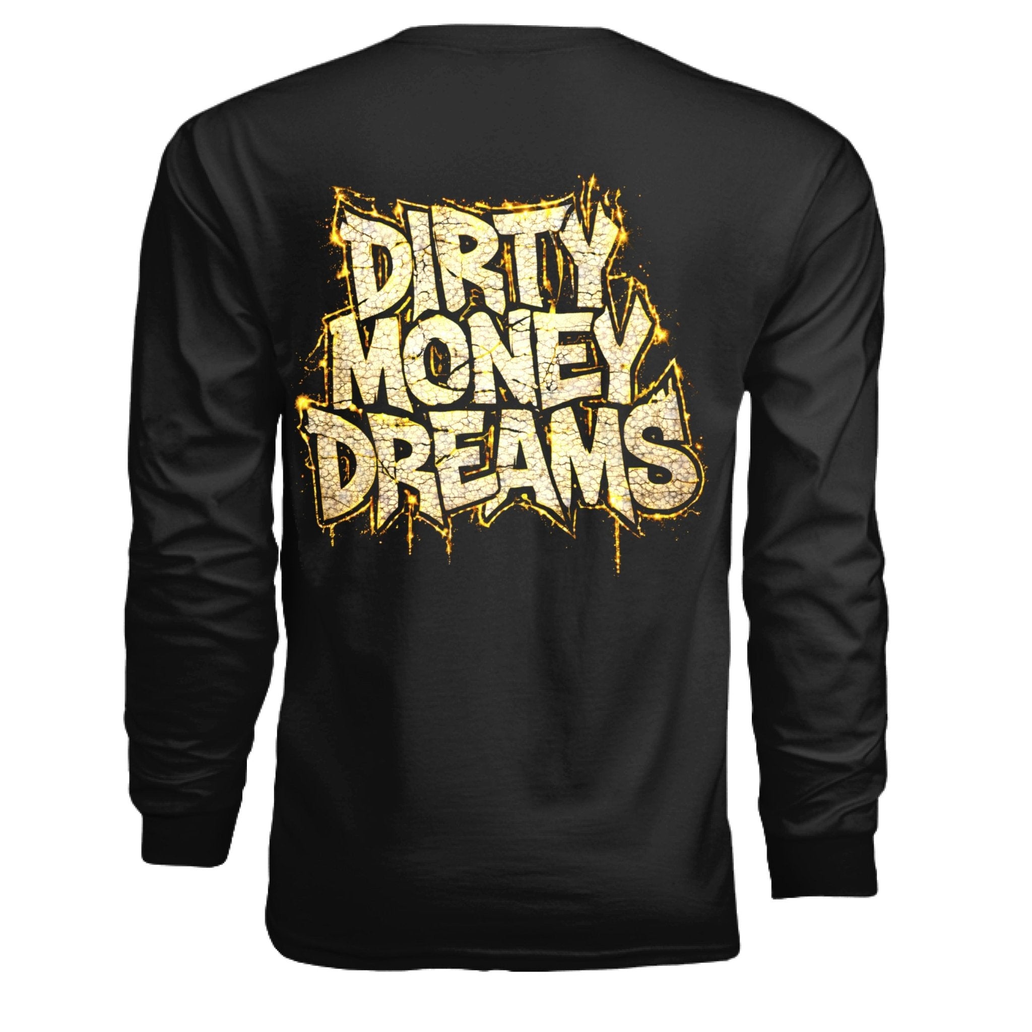 Built For The Long Run Graphic Long Sleeve Shirt Motorcycle Motivational Streetwear | Dirty Money Dreams - DIRTY MONEY DREAMS
