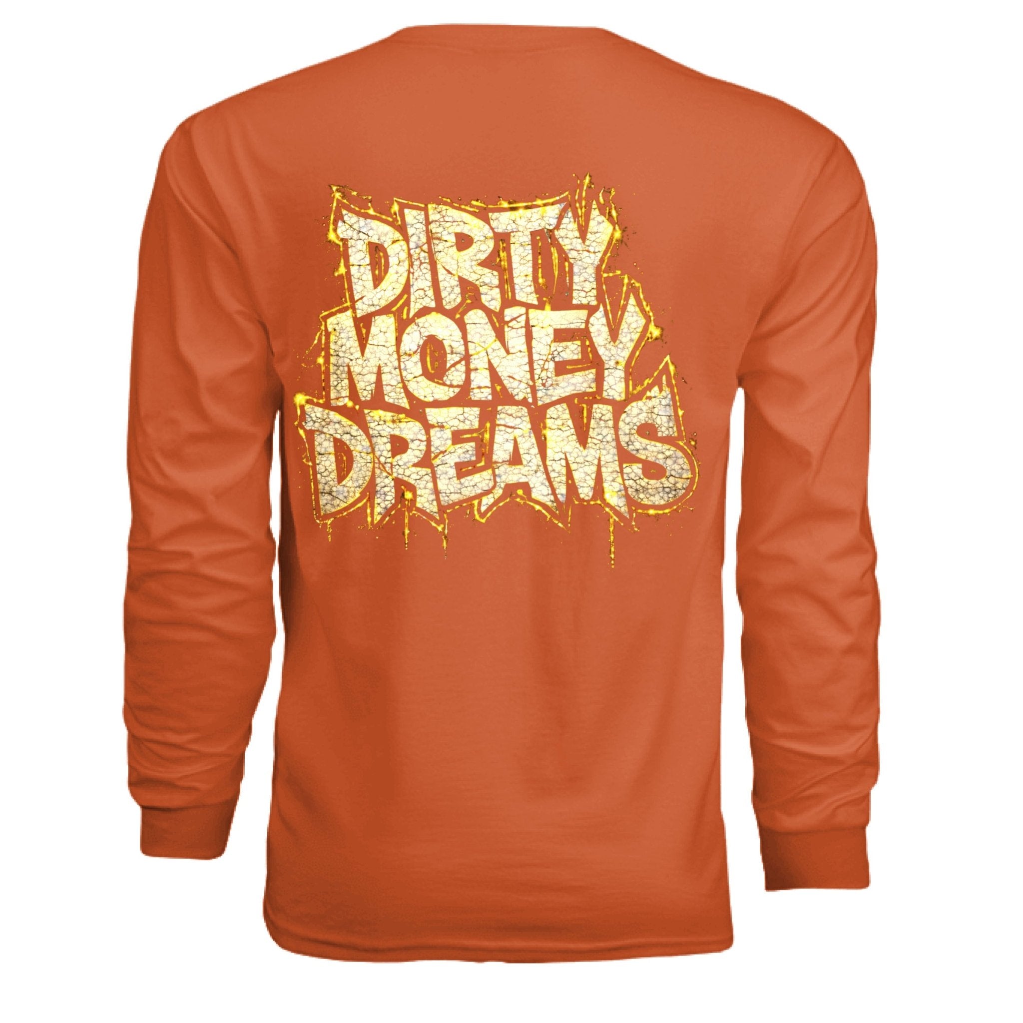 Built For The Long Run Graphic Long Sleeve Shirt  Motorcycle Motivational Streetwear | Dirty Money Dreams Grit
