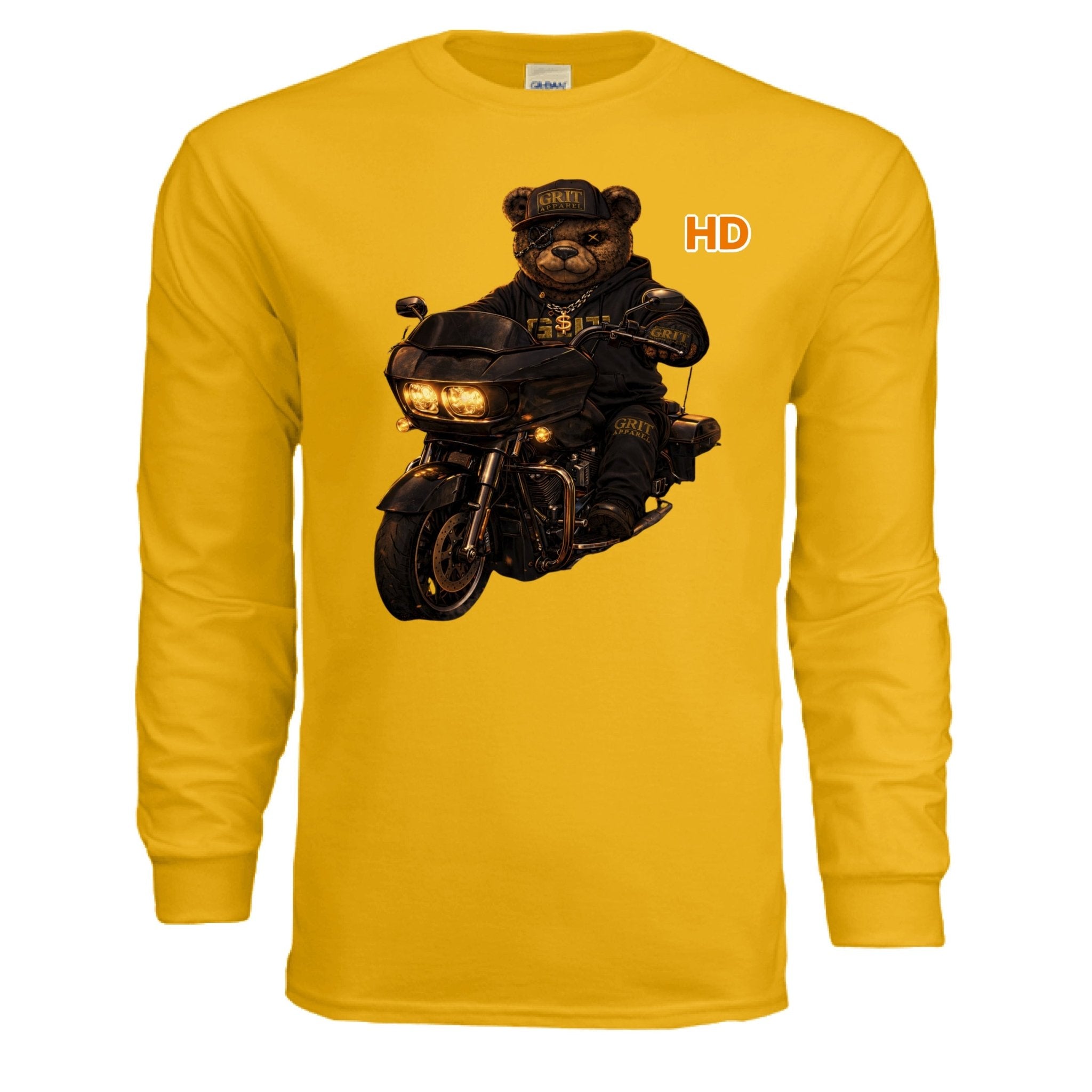 Built For The Long Run Graphic Long Sleeve Shirt Motorcycle Motivational Streetwear | Dirty Money Dreams - DIRTY MONEY DREAMS