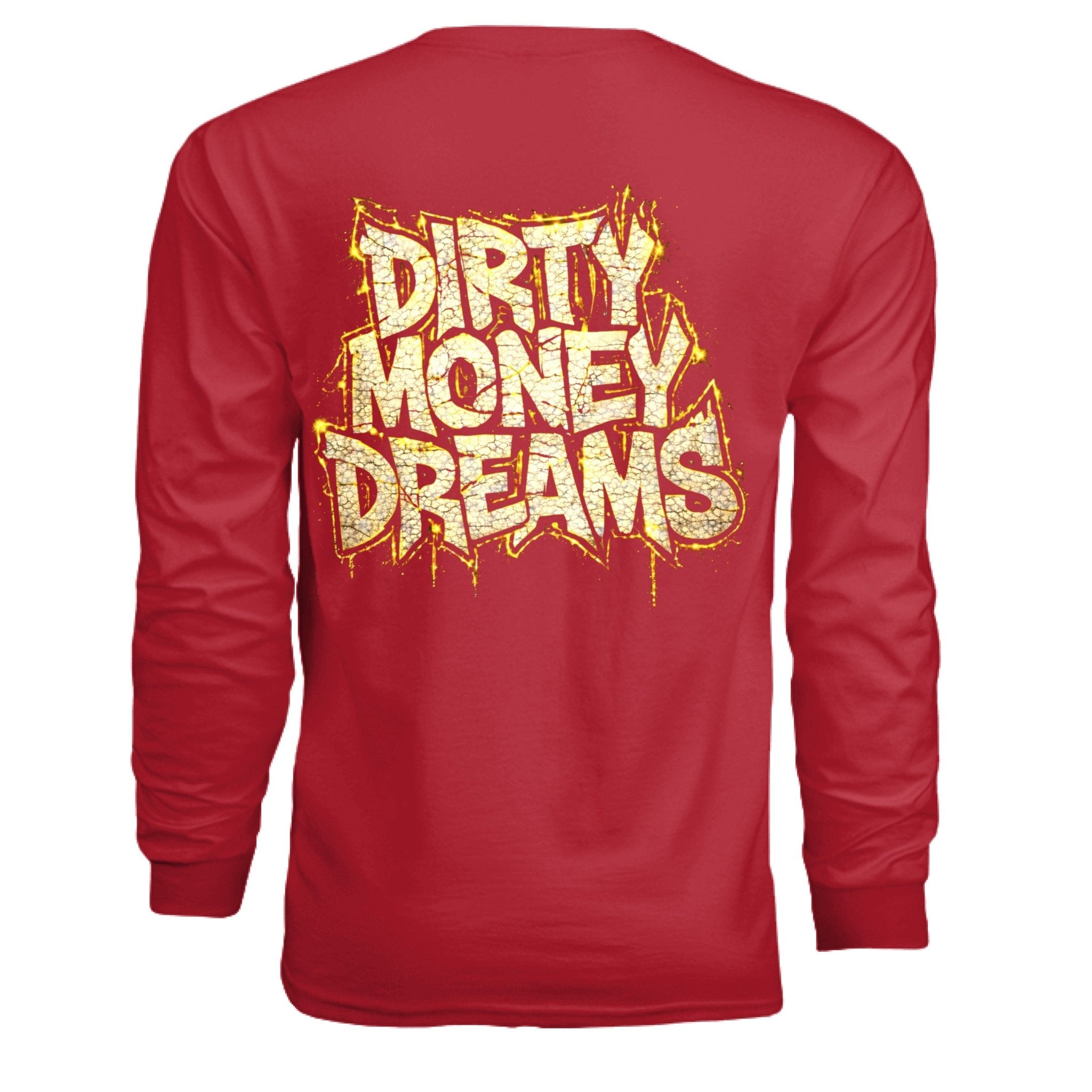 Built For The Long Run Graphic Long Sleeve Shirt Motorcycle Motivational Streetwear | Dirty Money Dreams - DIRTY MONEY DREAMS