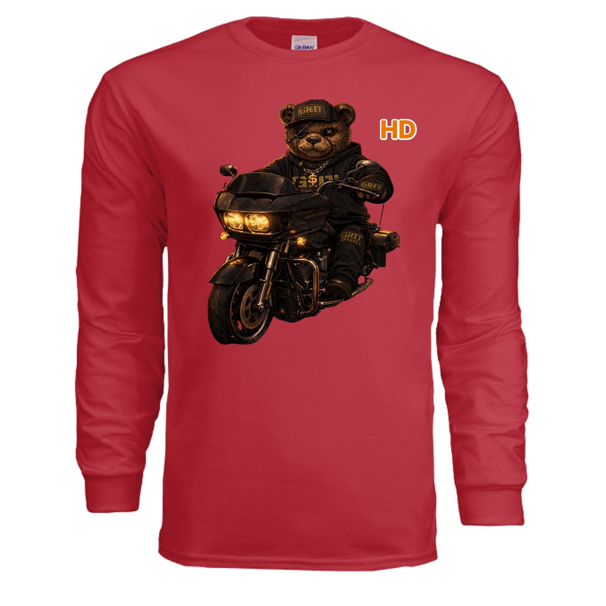 Built For The Long Run Graphic Long Sleeve Shirt Motorcycle Motivational Streetwear | Dirty Money Dreams - DIRTY MONEY DREAMS