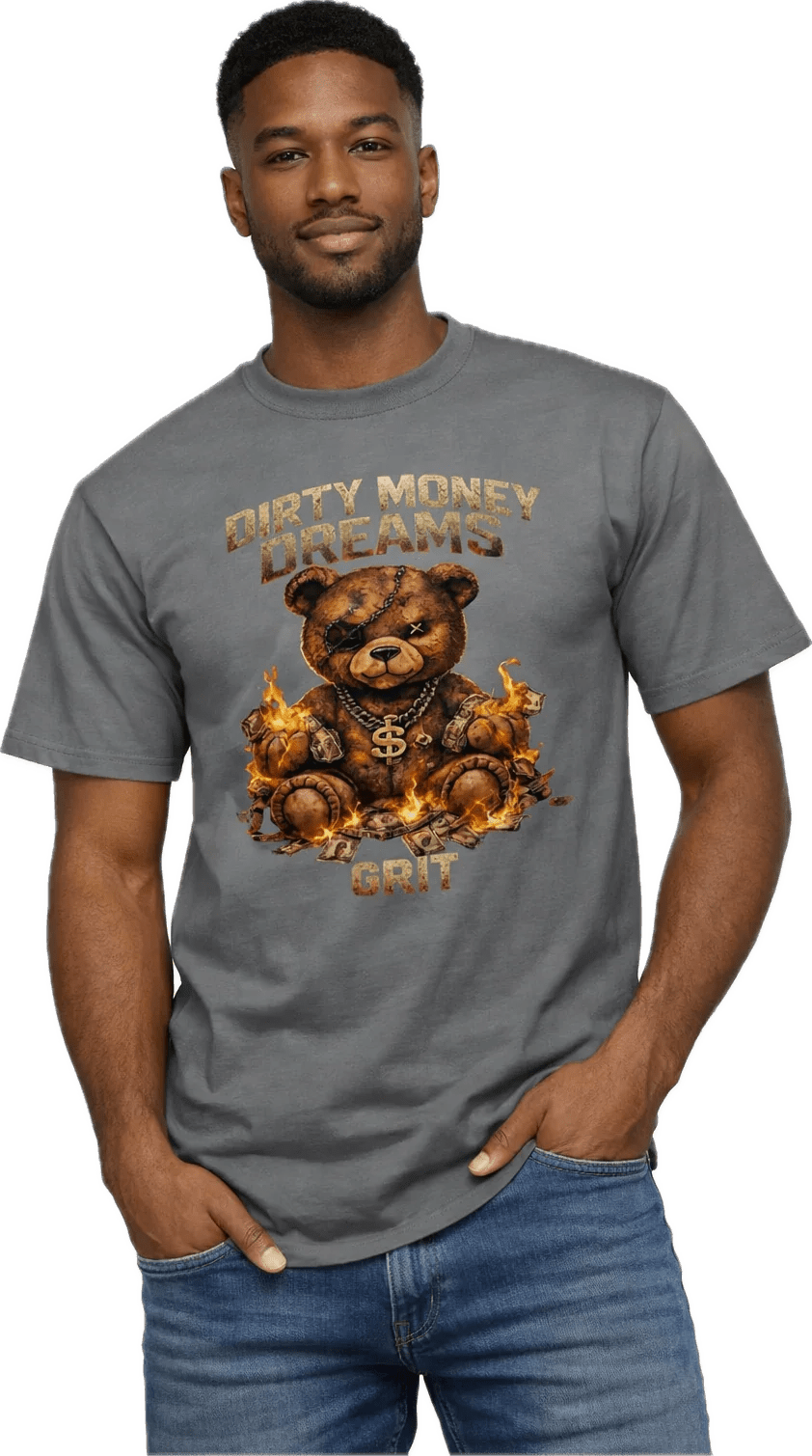 Built Here. Earned Daily. – GRIT American Heavyweight Tee - DIRTY MONEY DREAMS