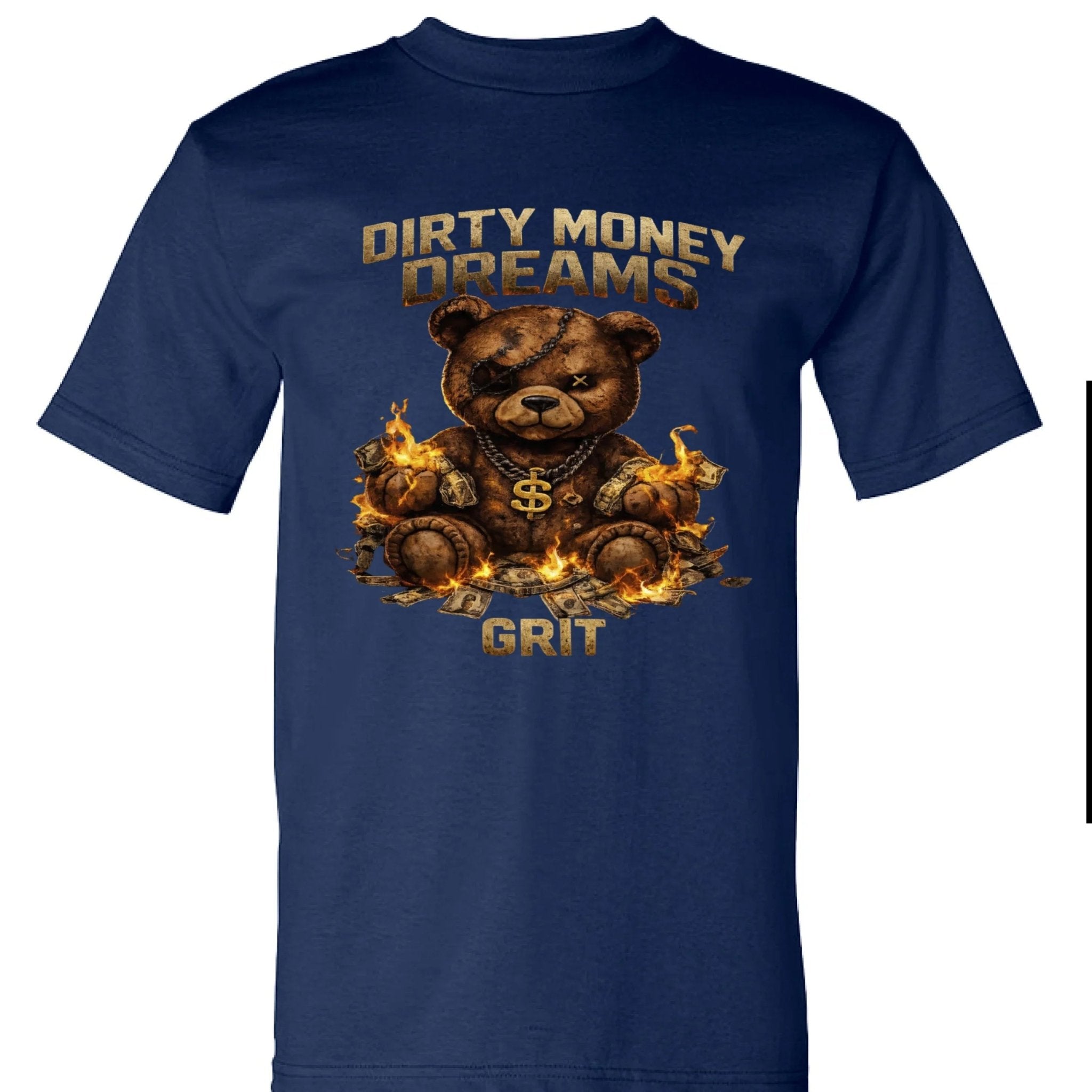 Built Here. Earned Daily. – GRIT American Heavyweight Tee - DIRTY MONEY DREAMS