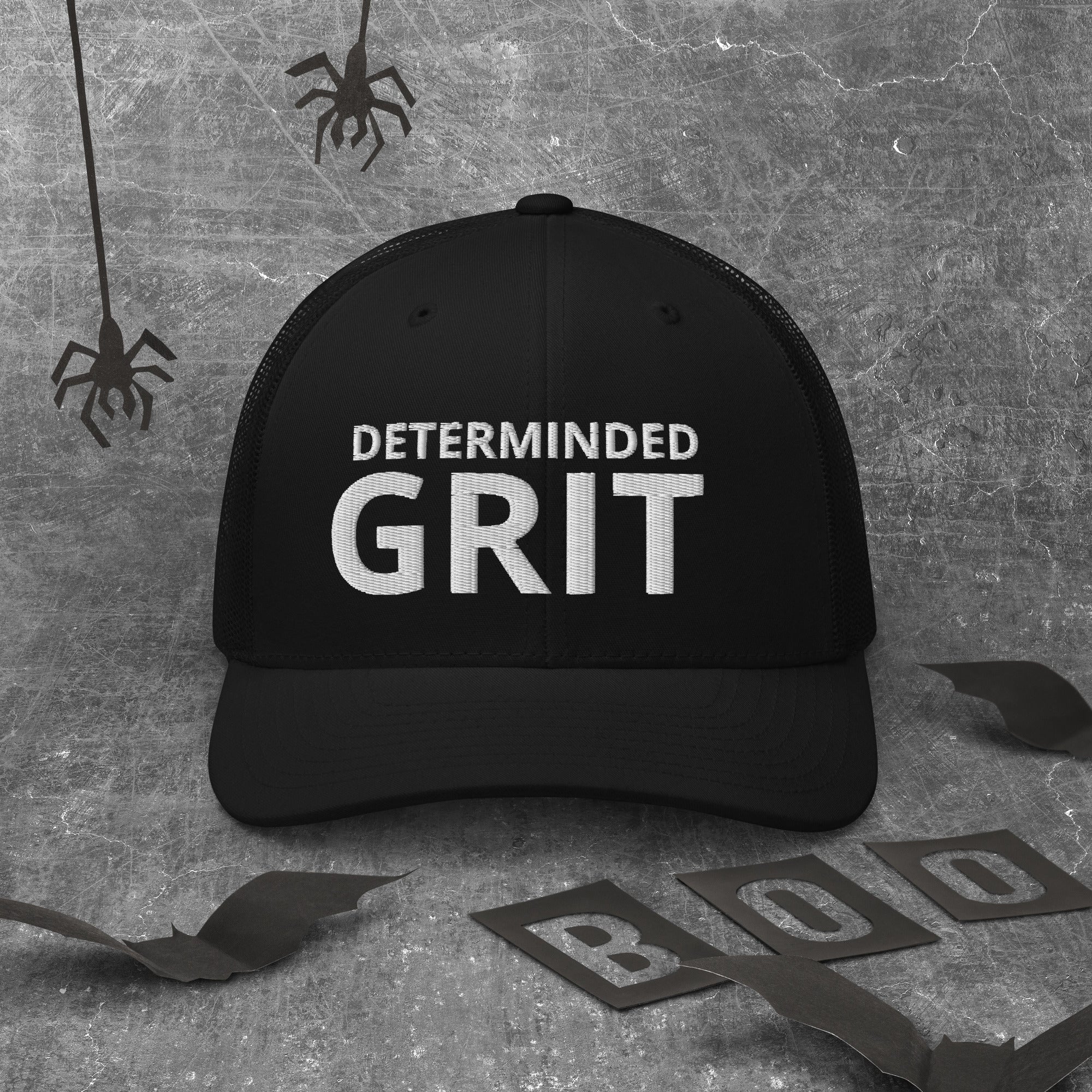 Determined GRIT Embroidered Trucker Hat - DIRTY MONEY DREAMS