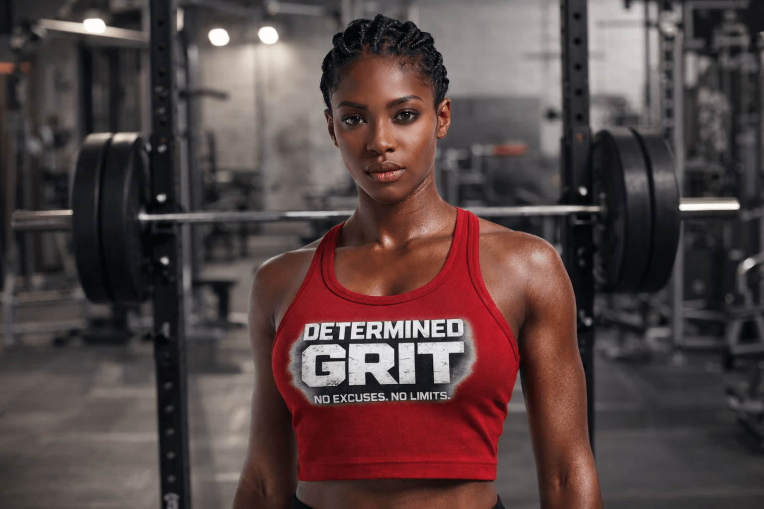 Determined Grit Women’s Crop Tank Top – Fitness Streetwear | Dirty Money Dreams - DIRTY MONEY DREAMS