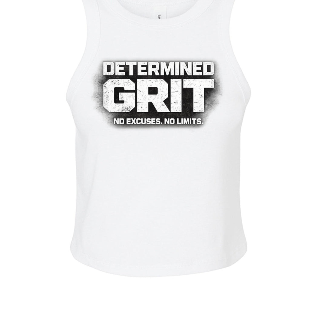 Determined Grit Women’s Crop Tank Top – Fitness Streetwear | Dirty Money Dreams - DIRTY MONEY DREAMS