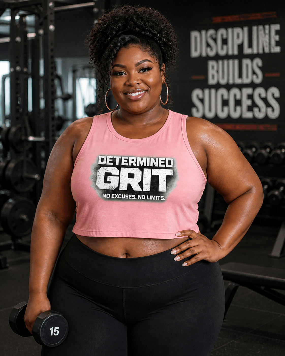 Determined Grit Women’s Crop Tank Top – Fitness Streetwear | Dirty Money Dreams - DIRTY MONEY DREAMS