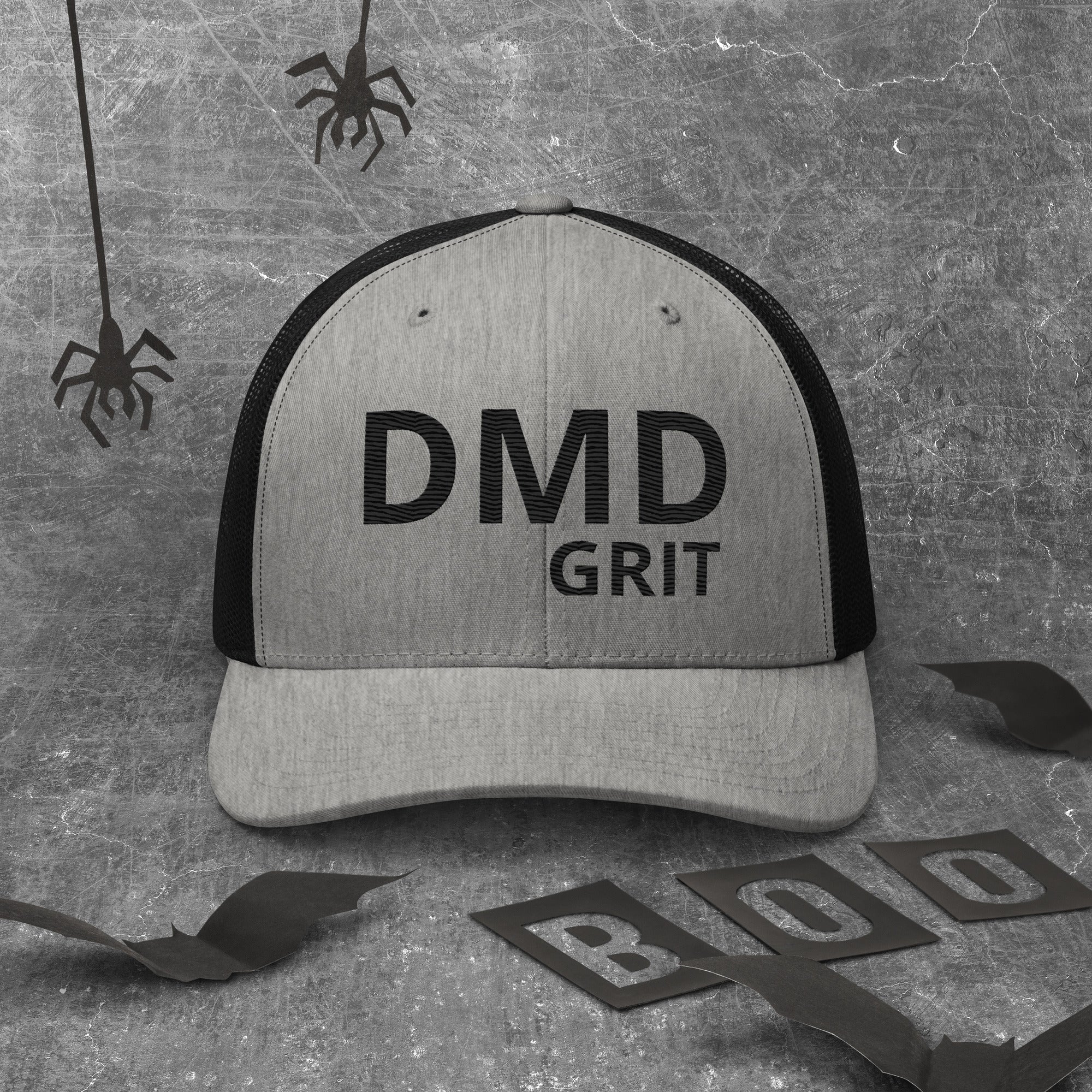 Dirty Money Dreams Embroidered DMD GRIT Streetwear Trucker Cap - DIRTY MONEY DREAMS