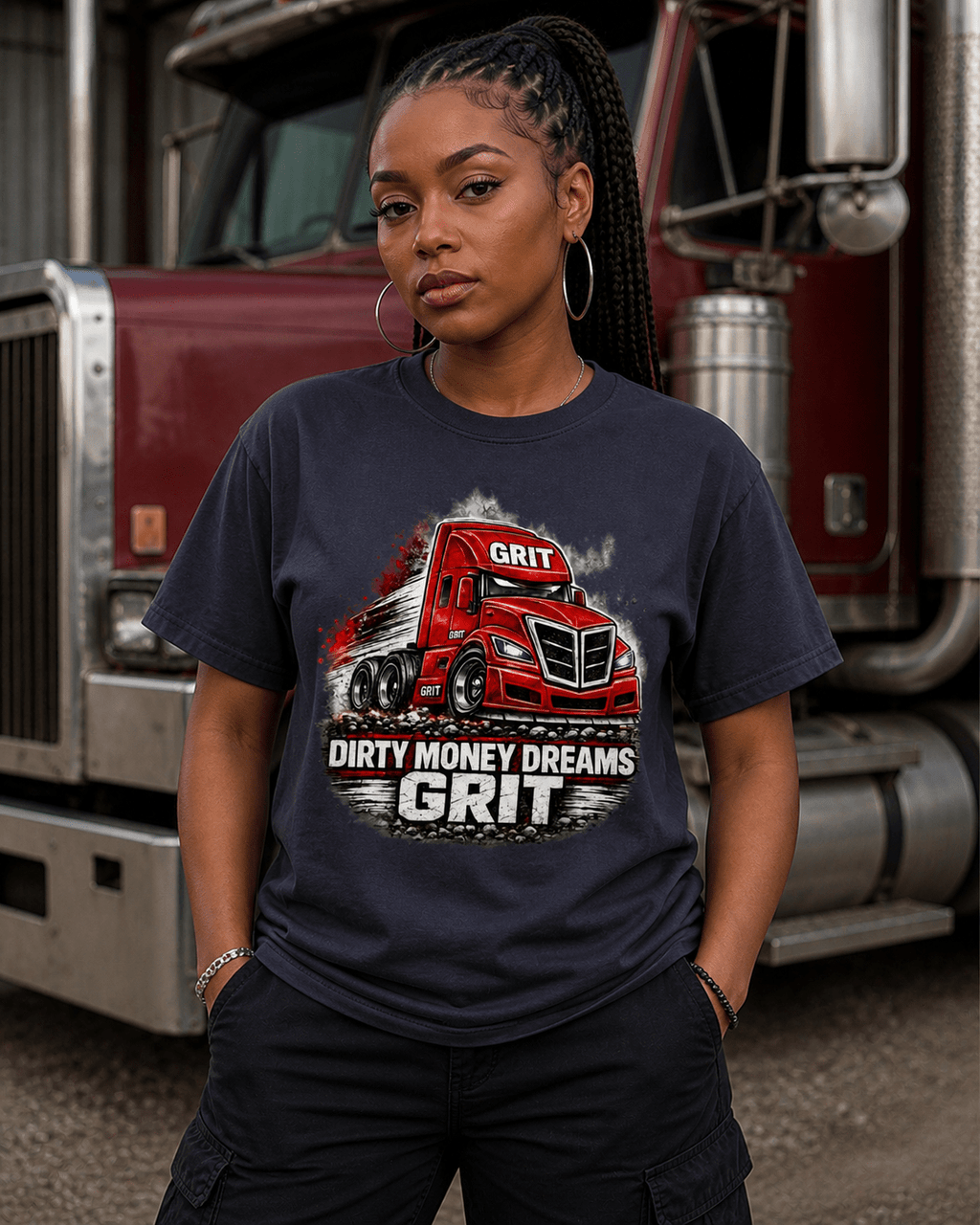 Dirty Money Dreams Grit 02 The Struggle Didn’t Break Me Trucker Edition - DIRTY MONEY DREAMS
