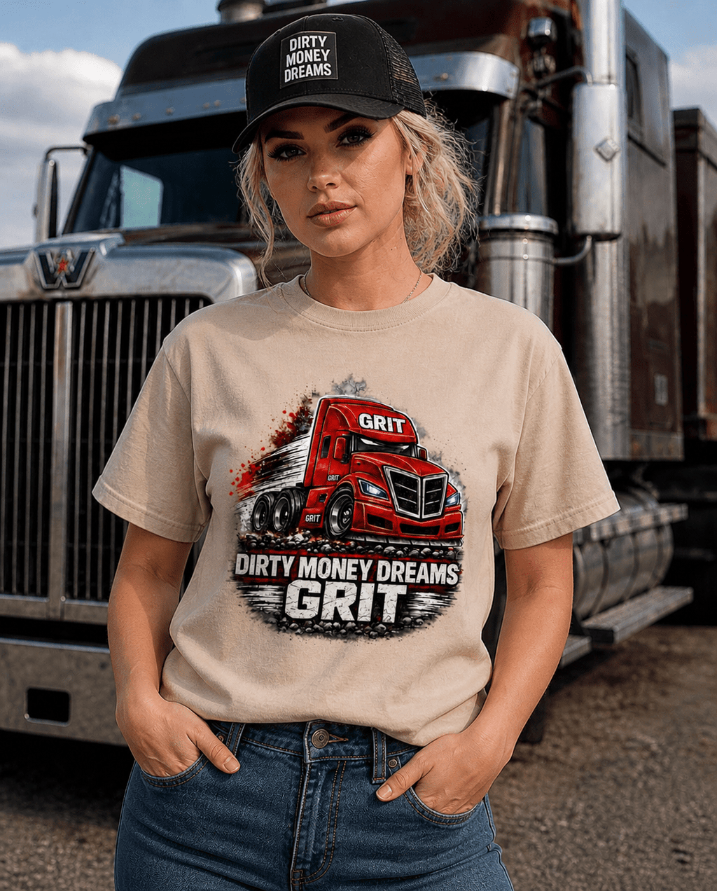Dirty Money Dreams Grit 02 The Struggle Didn’t Break Me Trucker Edition - DIRTY MONEY DREAMS