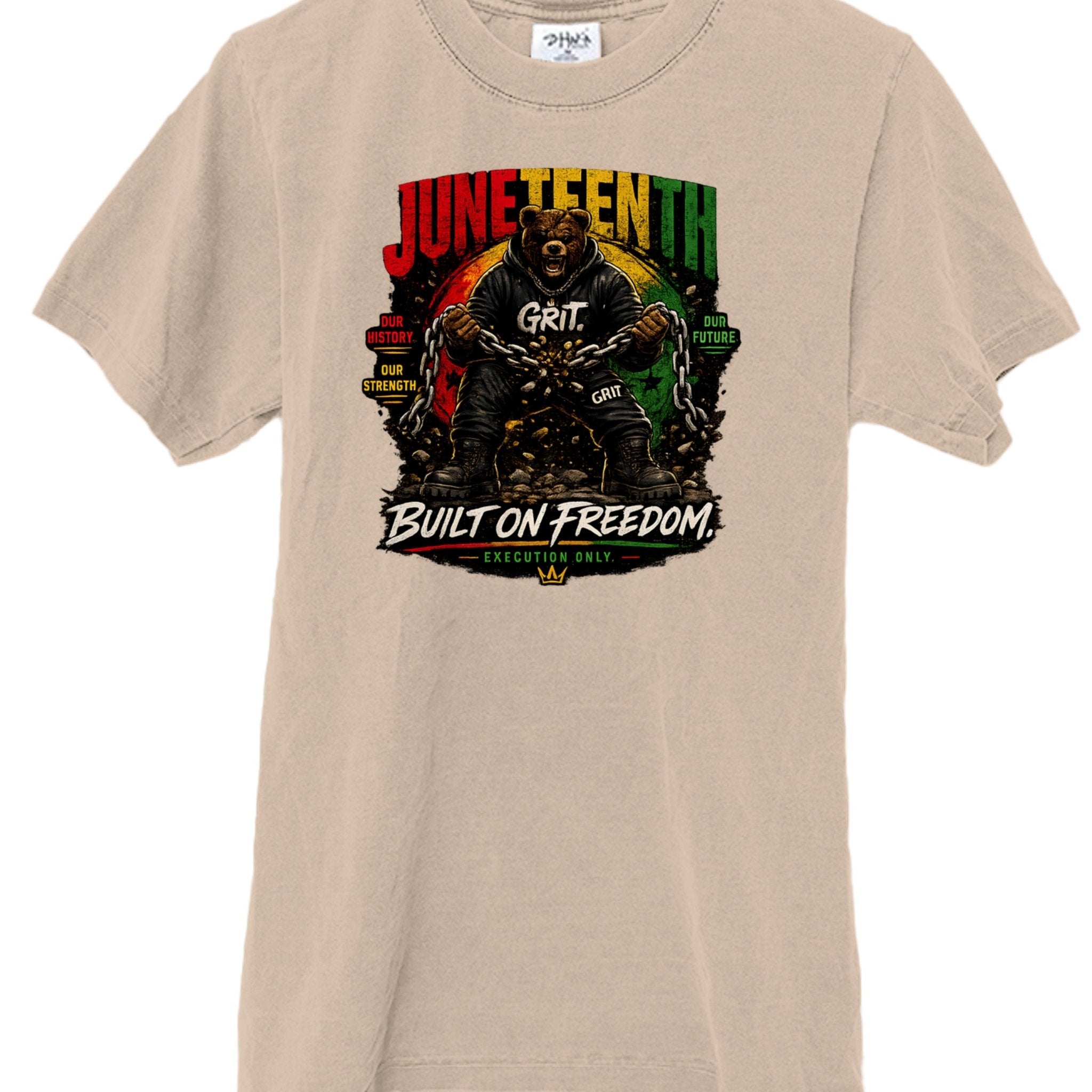 DIRTY Money Dreams Grit Built on Freedom Juneteenth 2026 Tee - DIRTY MONEY DREAMS