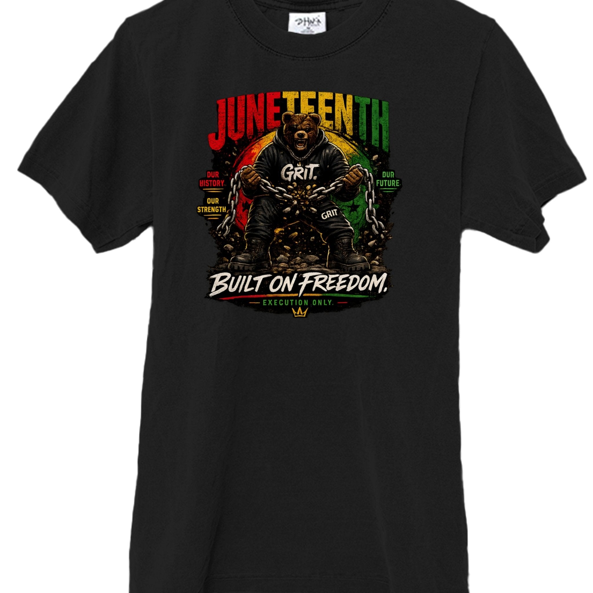DIRTY Money Dreams Grit Built on Freedom Juneteenth 2026 Tee - DIRTY MONEY DREAMS