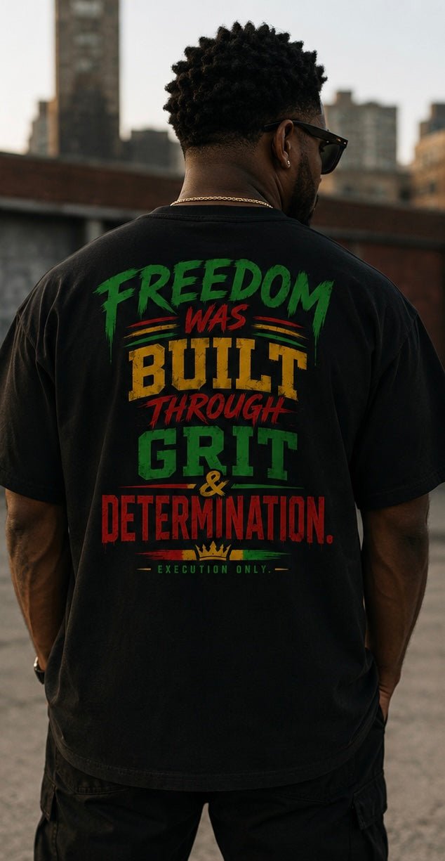 DIRTY Money Dreams Grit Built on Freedom Juneteenth 2026 Tee - DIRTY MONEY DREAMS