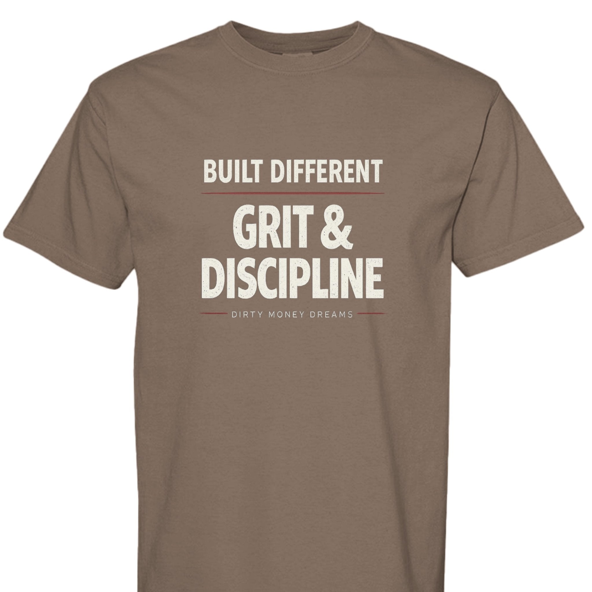 Dirty Money Dreams “Grit & Discipline” Tee – Built Different Streetwear - DIRTY MONEY DREAMS