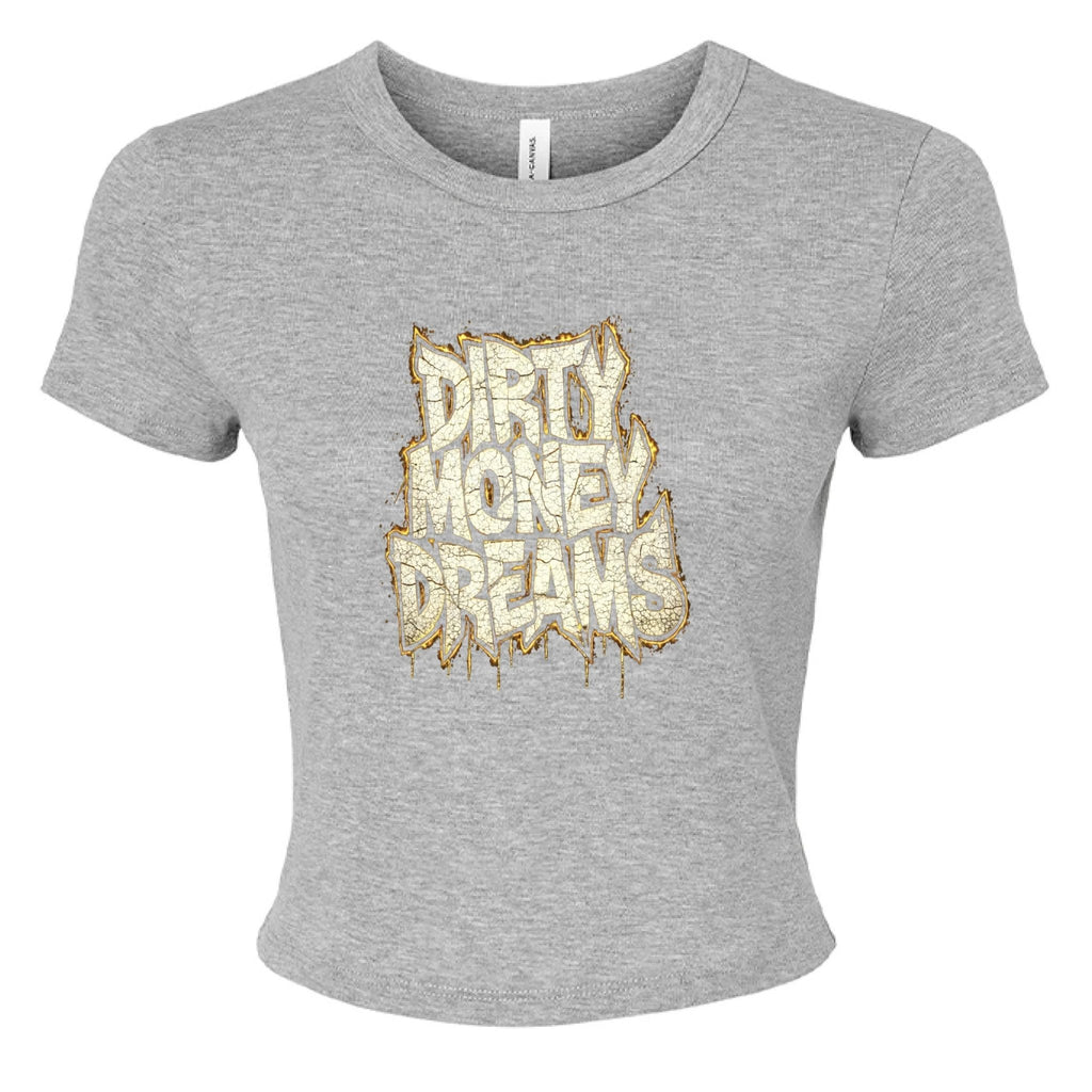 Dirty Money Dreams Logo Crop Tee – Women’s Streetwear Essential - DIRTY MONEY DREAMS