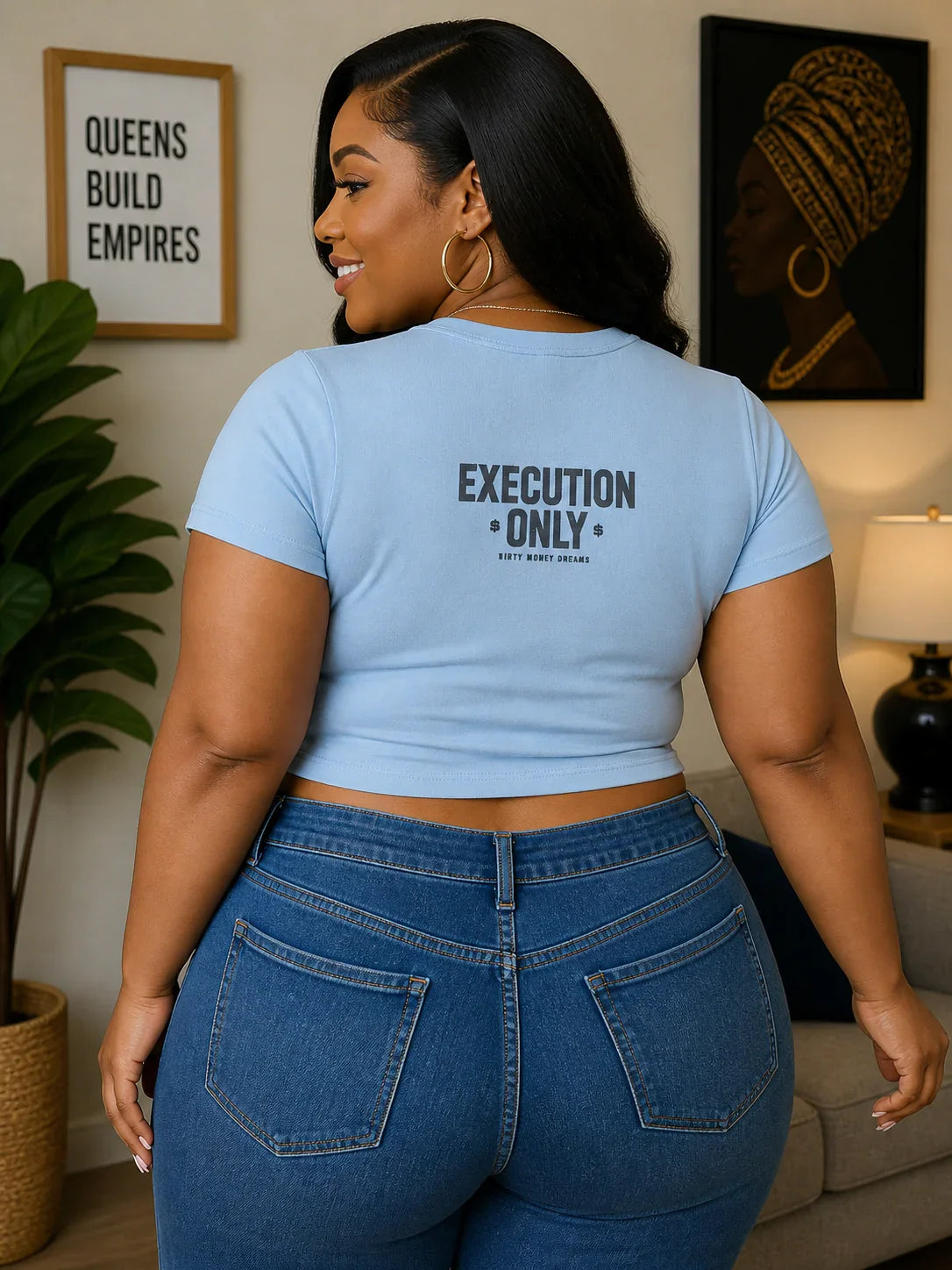 Dirty Money Dreams Logo Crop Tee – Women’s Streetwear Essential - DIRTY MONEY DREAMS