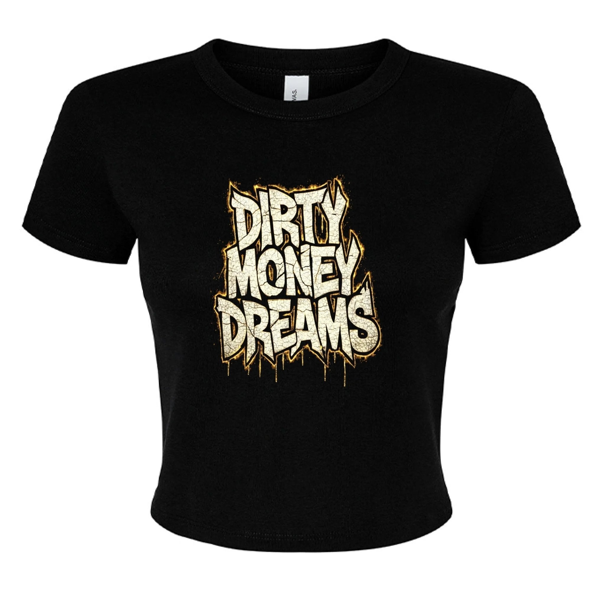 Dirty Money Dreams Logo Crop Tee – Women’s Streetwear Essential - DIRTY MONEY DREAMS