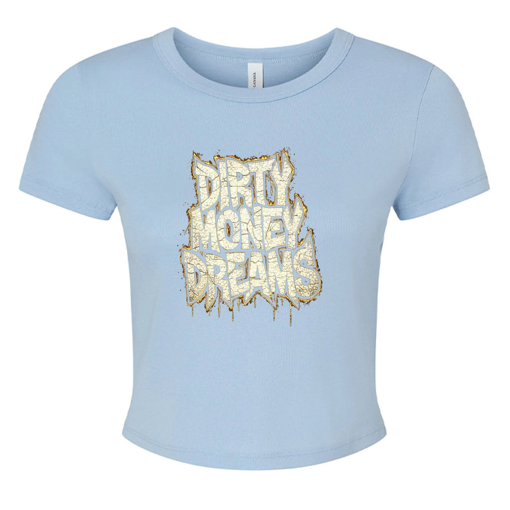 Dirty Money Dreams Logo Crop Tee – Women’s Streetwear Essential - DIRTY MONEY DREAMS