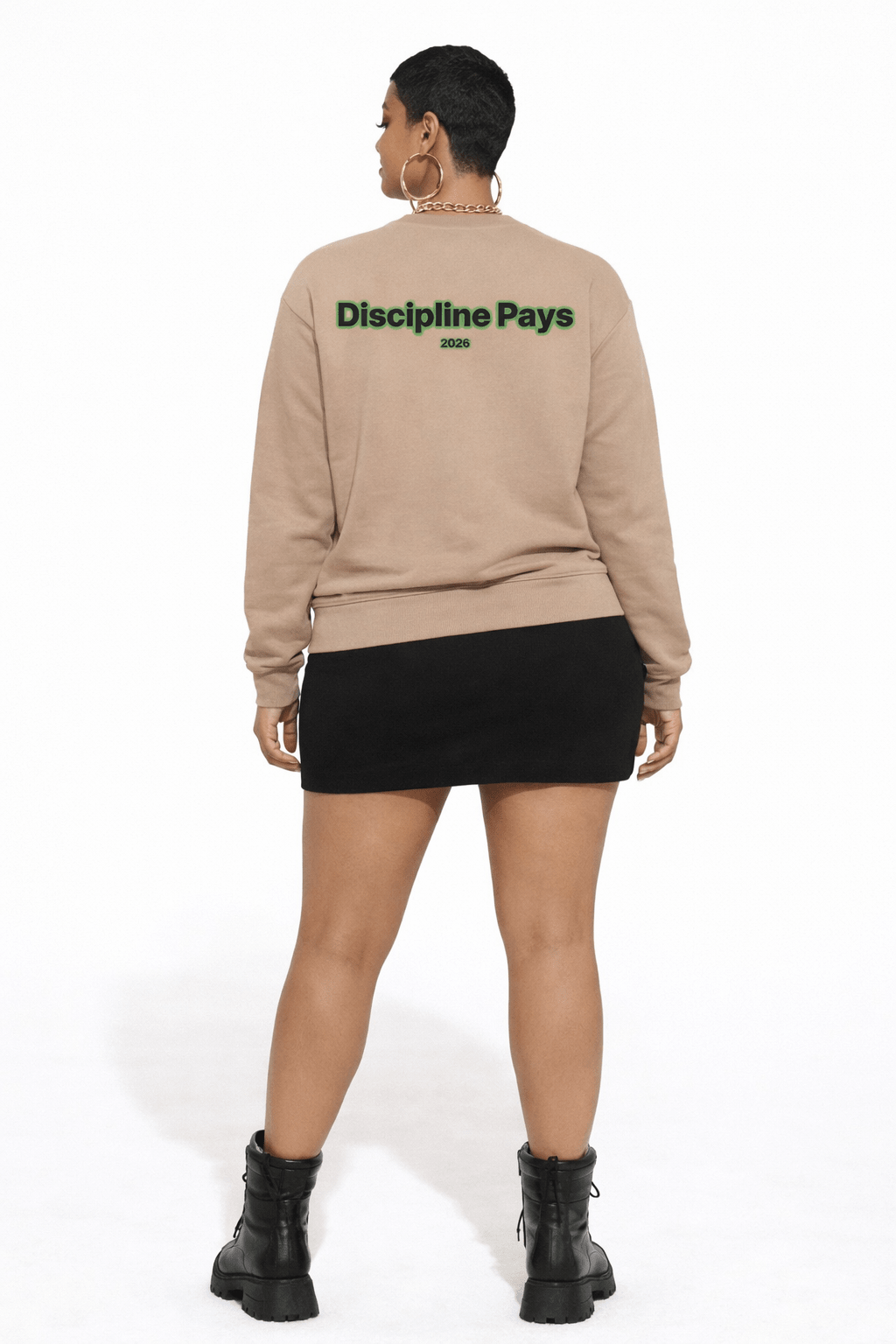Discipline Pays Crewneck Sweatshirt – Motivational Streetwear | Dirty Money Dreams - DIRTY MONEY DREAMS