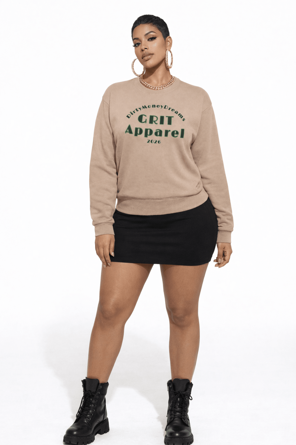 Discipline Pays Crewneck Sweatshirt – Motivational Streetwear | Dirty Money Dreams - DIRTY MONEY DREAMS