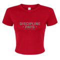 Discipline Pays Crop Tee – Women’s Motivational Streetwear | Dirty Money Dreams - DIRTY MONEY DREAMS