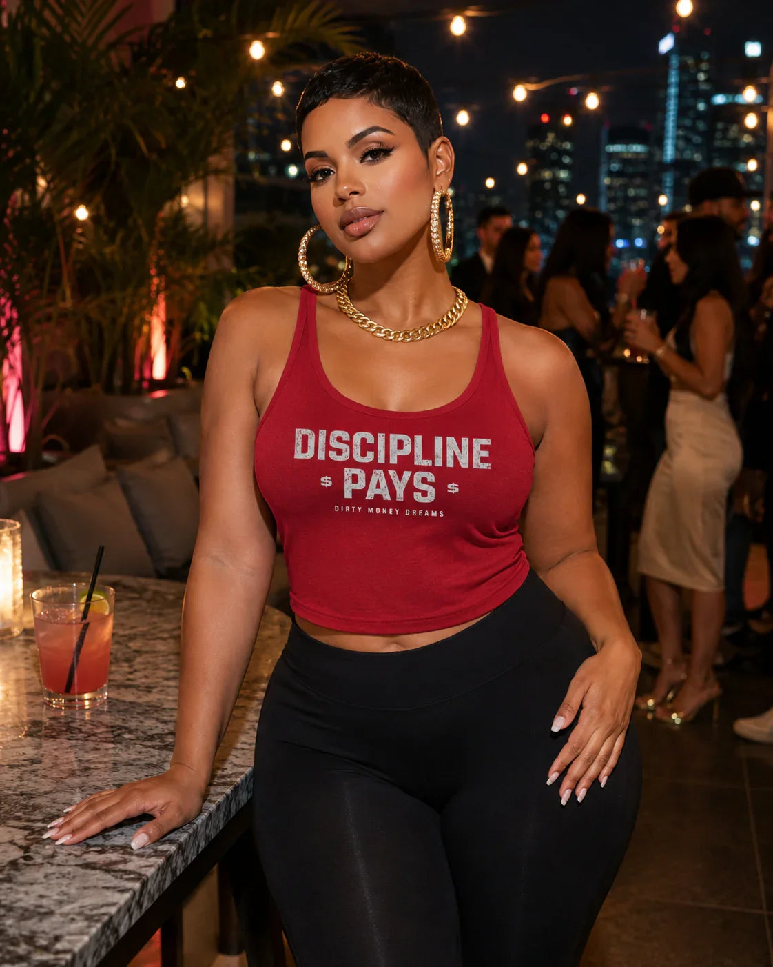 Discipline Pays Tank Top – Women’s Fitness & Streetwear | Dirty Money Dreams - DIRTY MONEY DREAMS
