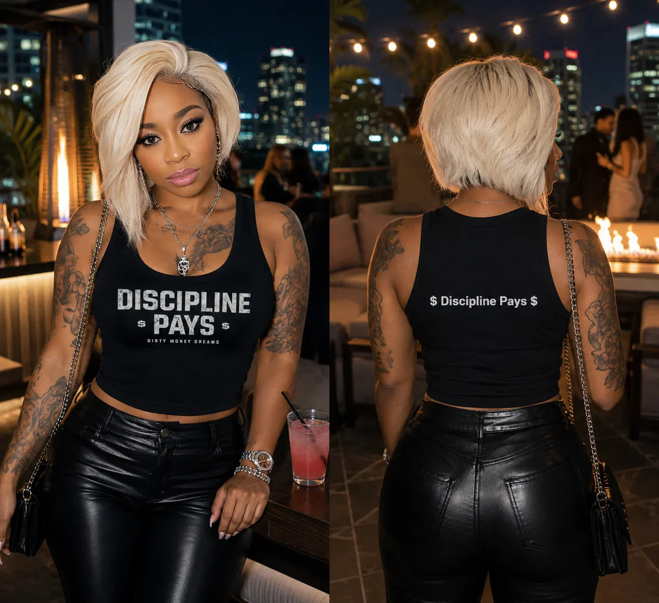 Discipline Pays Tank Top – Women’s Fitness & Streetwear | Dirty Money Dreams - DIRTY MONEY DREAMS