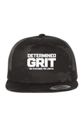 DMDGRIT Black Camo Trucker Inspired Execution Only Five-Panel - DIRTY MONEY DREAMS