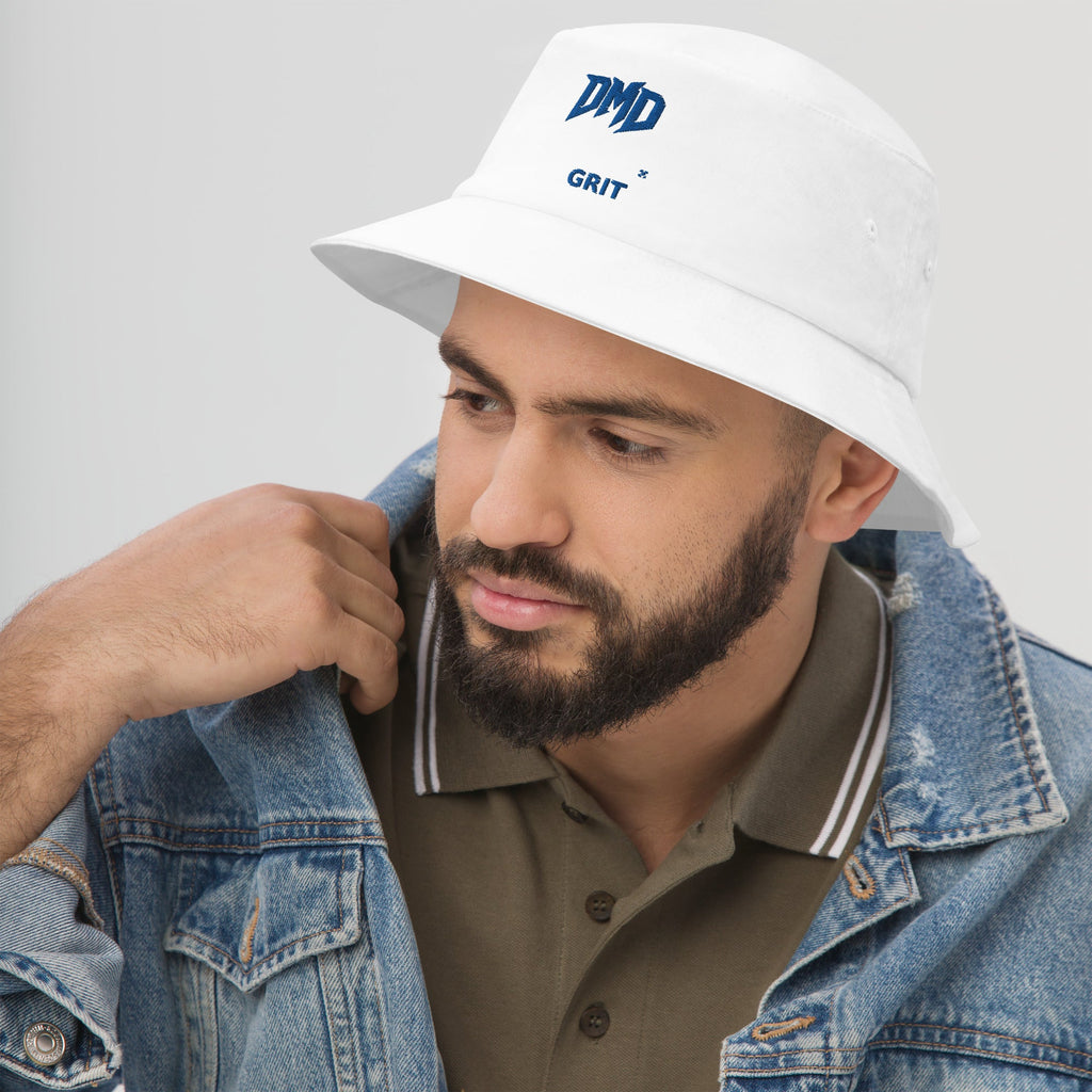 DMDGRIT embroidered Bucket Hat, for those who believes in staying cool under pressure. - DIRTY MONEY DREAMS