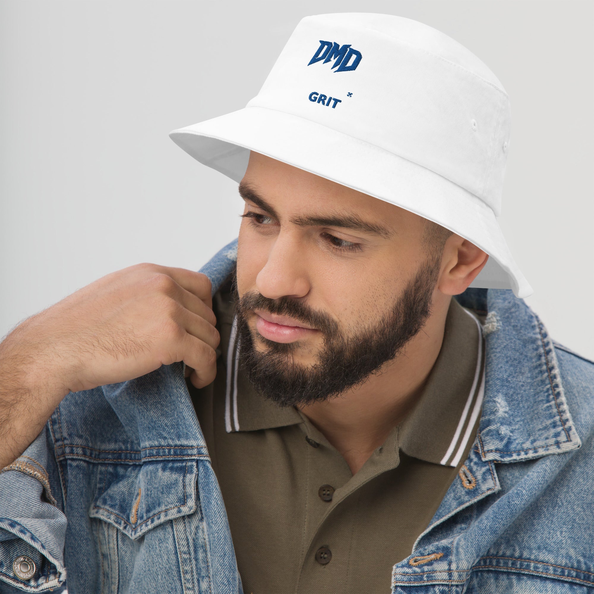 DMDGRIT embroidered Bucket Hat, for those who believes in staying cool under pressure. - DIRTY MONEY DREAMS