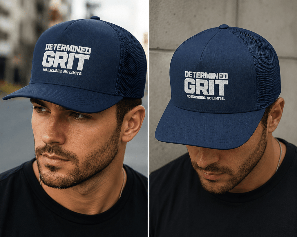 DMDGRIT Trucker Inspired Execution Only Five-Panel mesh breathable cap . - DIRTY MONEY DREAMS