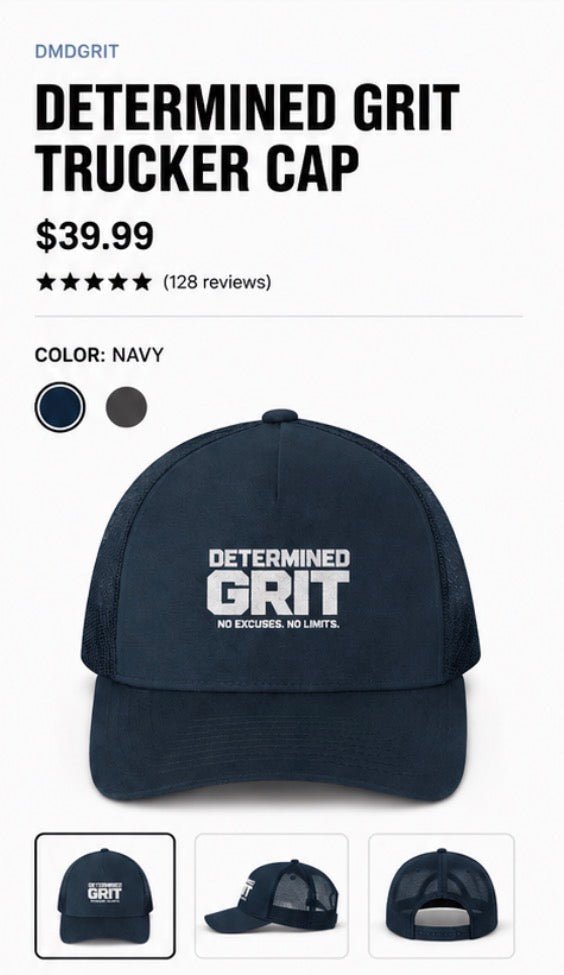 DMDGRIT Trucker Inspired Execution Only Five-Panel Retro Trucker Cap - DIRTY MONEY DREAMS