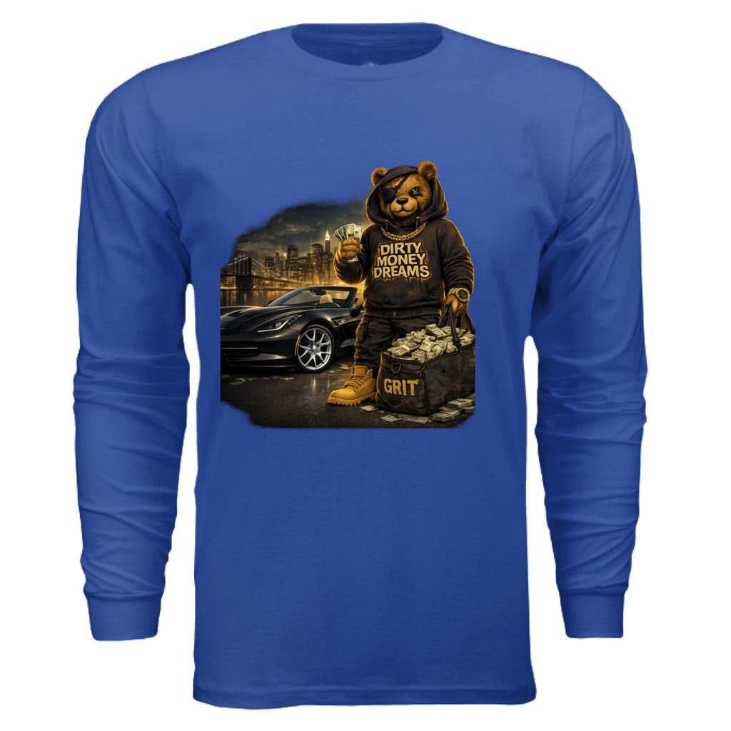 Everyday Discipline Graphic Long Sleeve Shirt – Motivational Streetwear | Dirty Money Dreams - DIRTY MONEY DREAMS