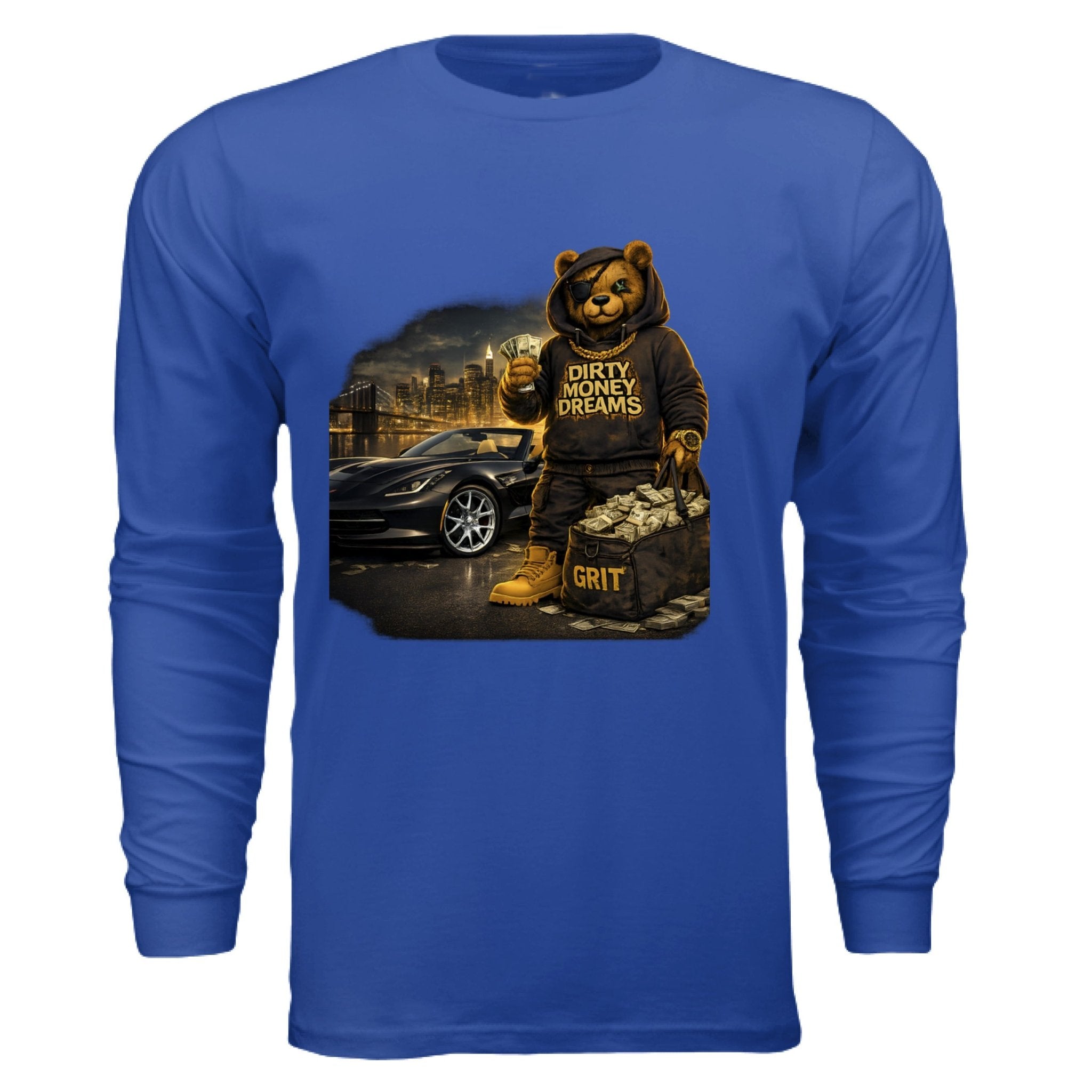 Everyday Discipline Graphic Long Sleeve Shirt – Motivational Streetwear | Dirty Money Dreams - DIRTY MONEY DREAMS