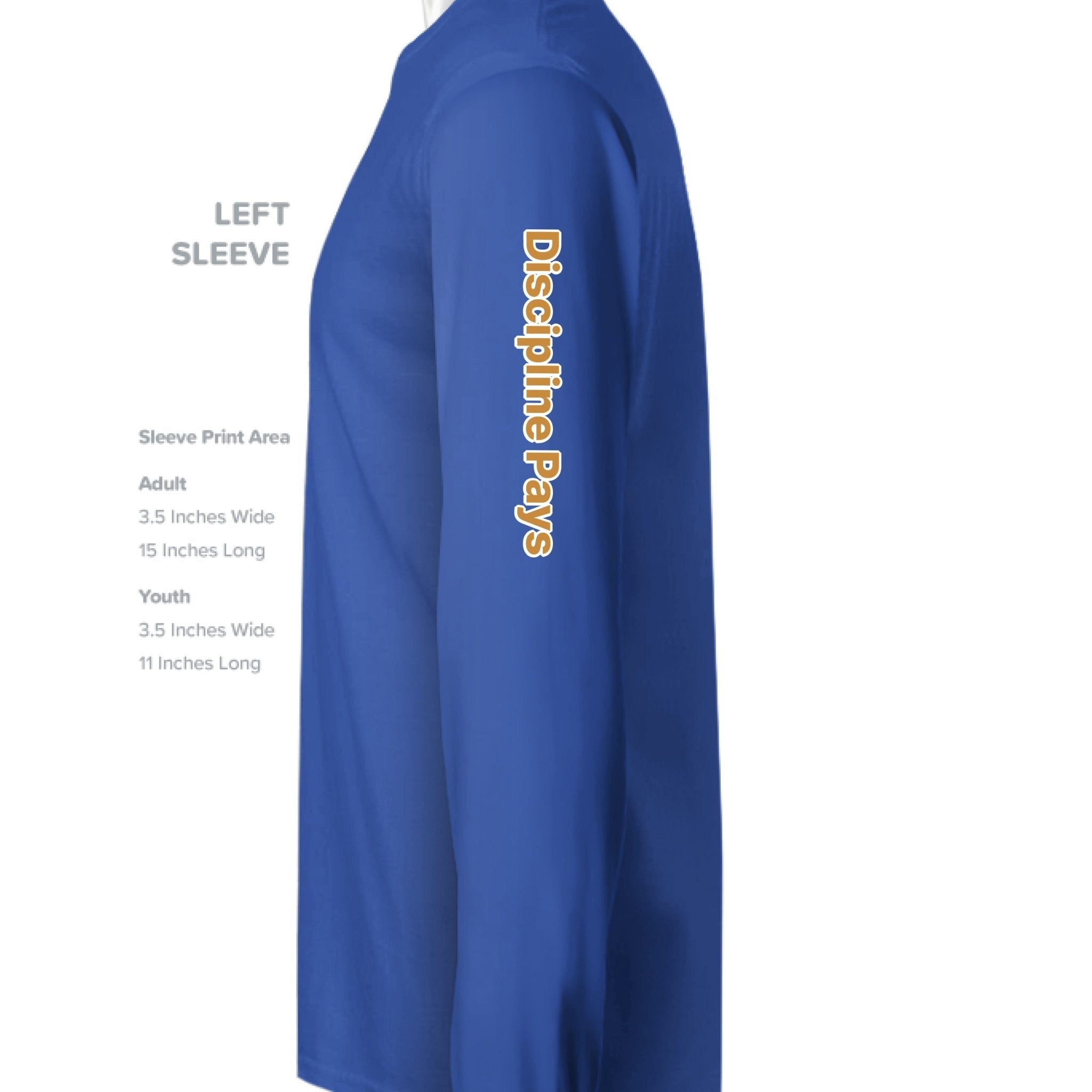 Everyday Discipline Graphic Long Sleeve Shirt – Motivational Streetwear | Dirty Money Dreams - DIRTY MONEY DREAMS