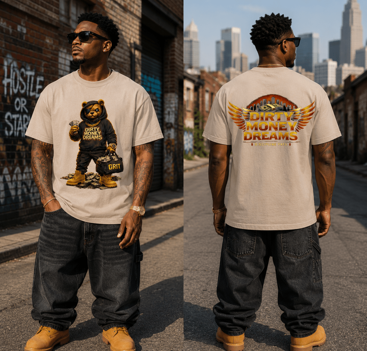 Execution Only Heavyweight T-Shirt – Premium Streetwear | Dirty Money Dreams - DIRTY MONEY DREAMS