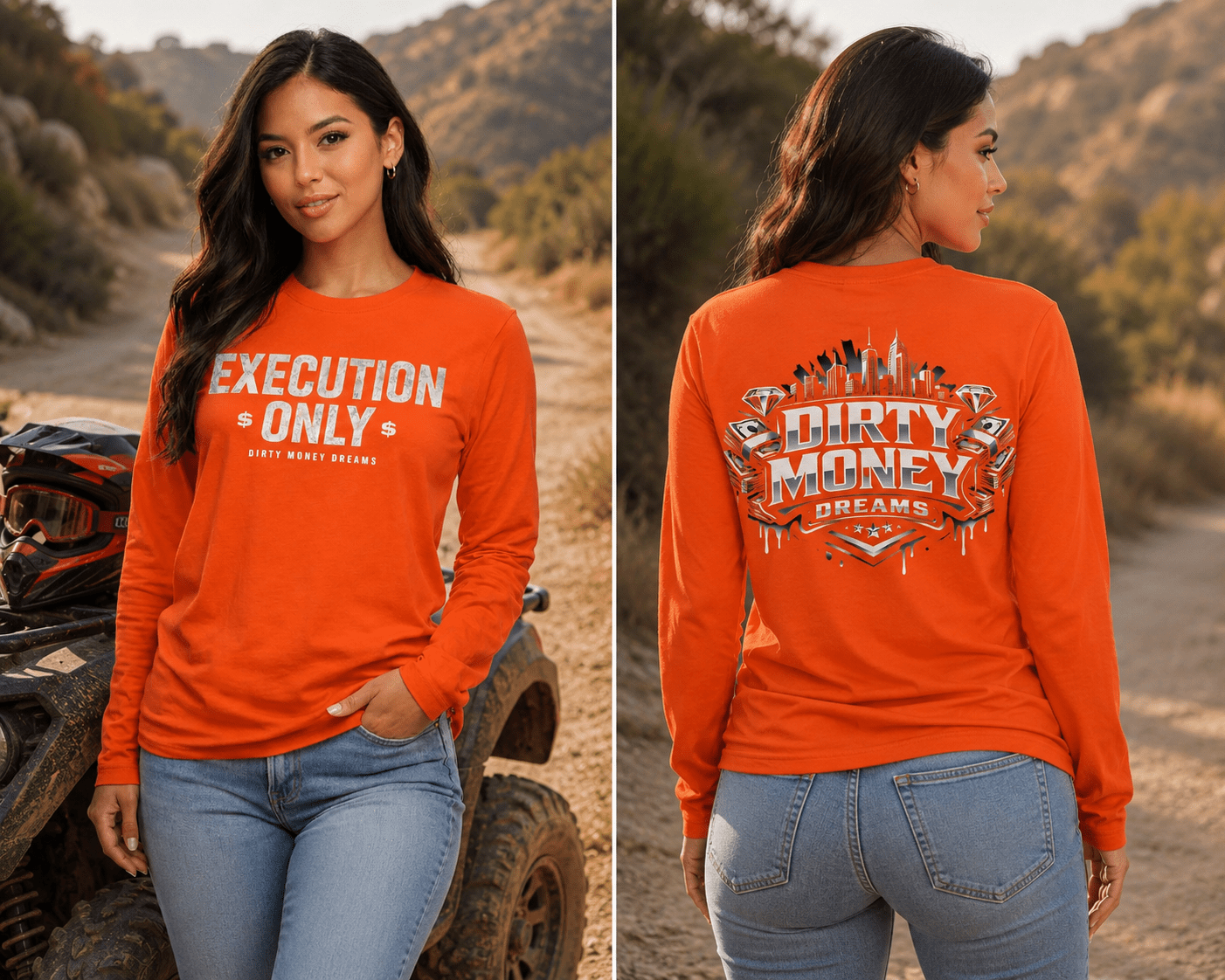 Execution Only Long Sleeve – Women’s Streetwear | Dirty Money Dreams - DIRTY MONEY DREAMS