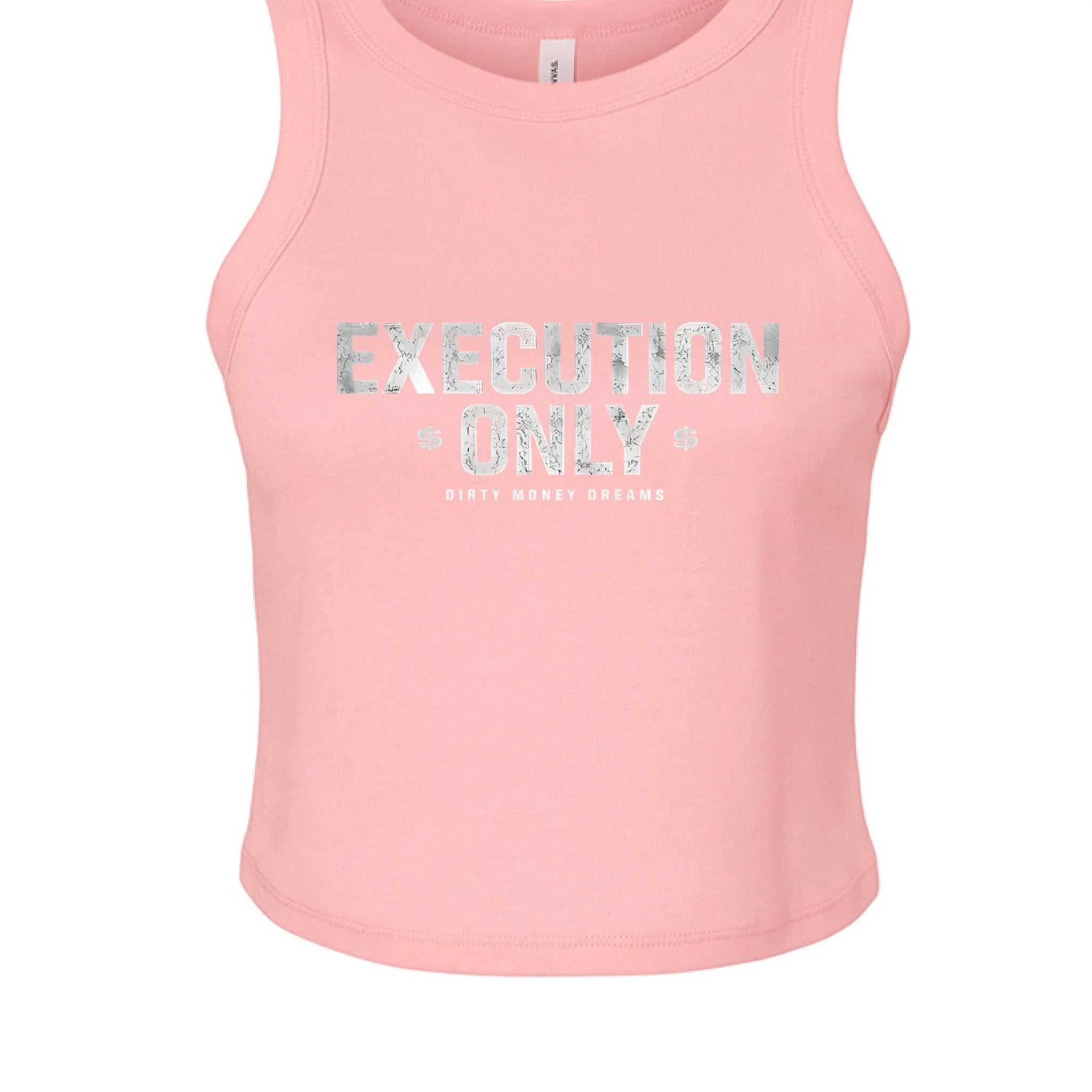 Execution Only Tank – Women’s Crop Fitness Top | Dirty Money Dreams - DIRTY MONEY DREAMS