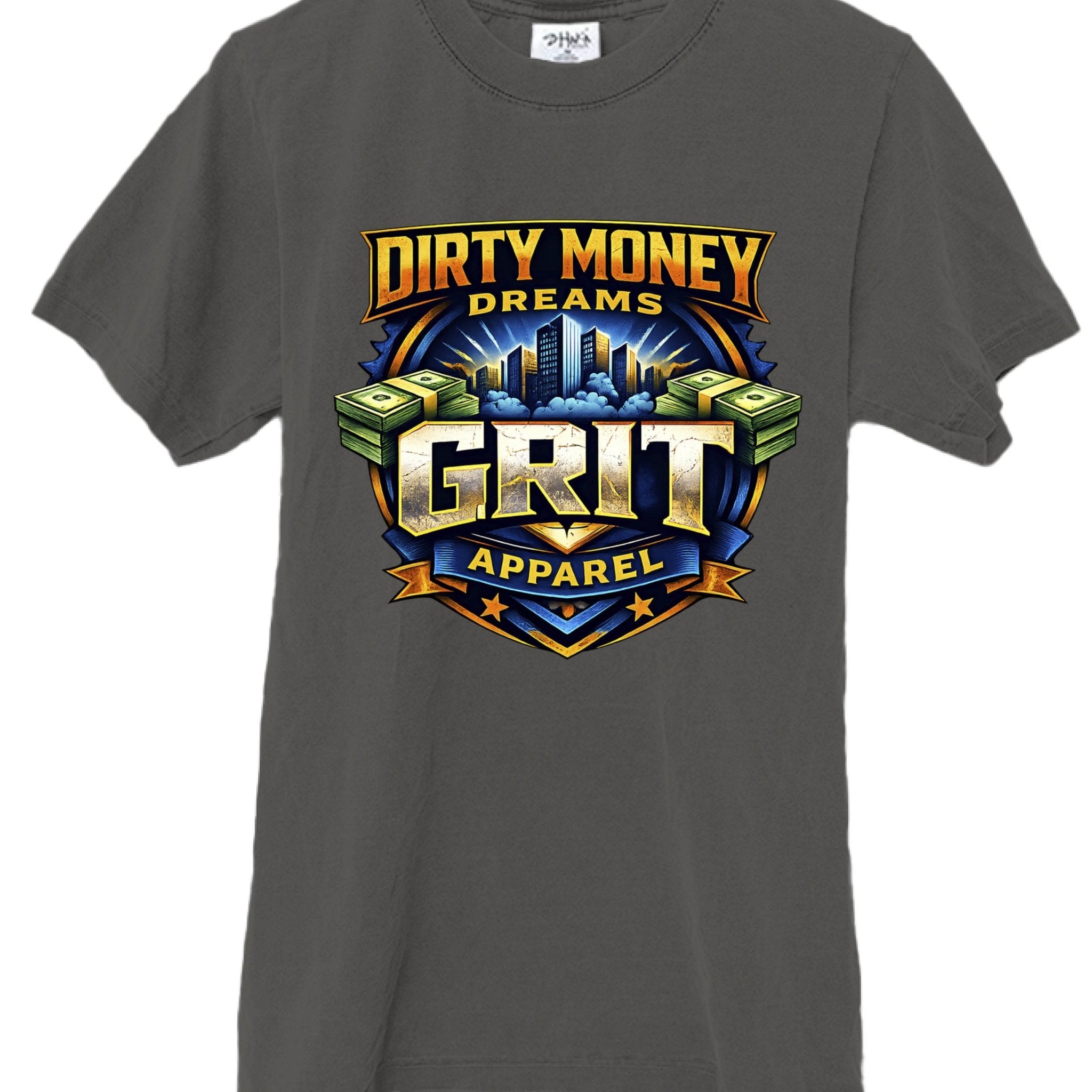 GRIT Signature Heavyweight T-Shirt | Dirty Money Dreams - DIRTY MONEY DREAMS