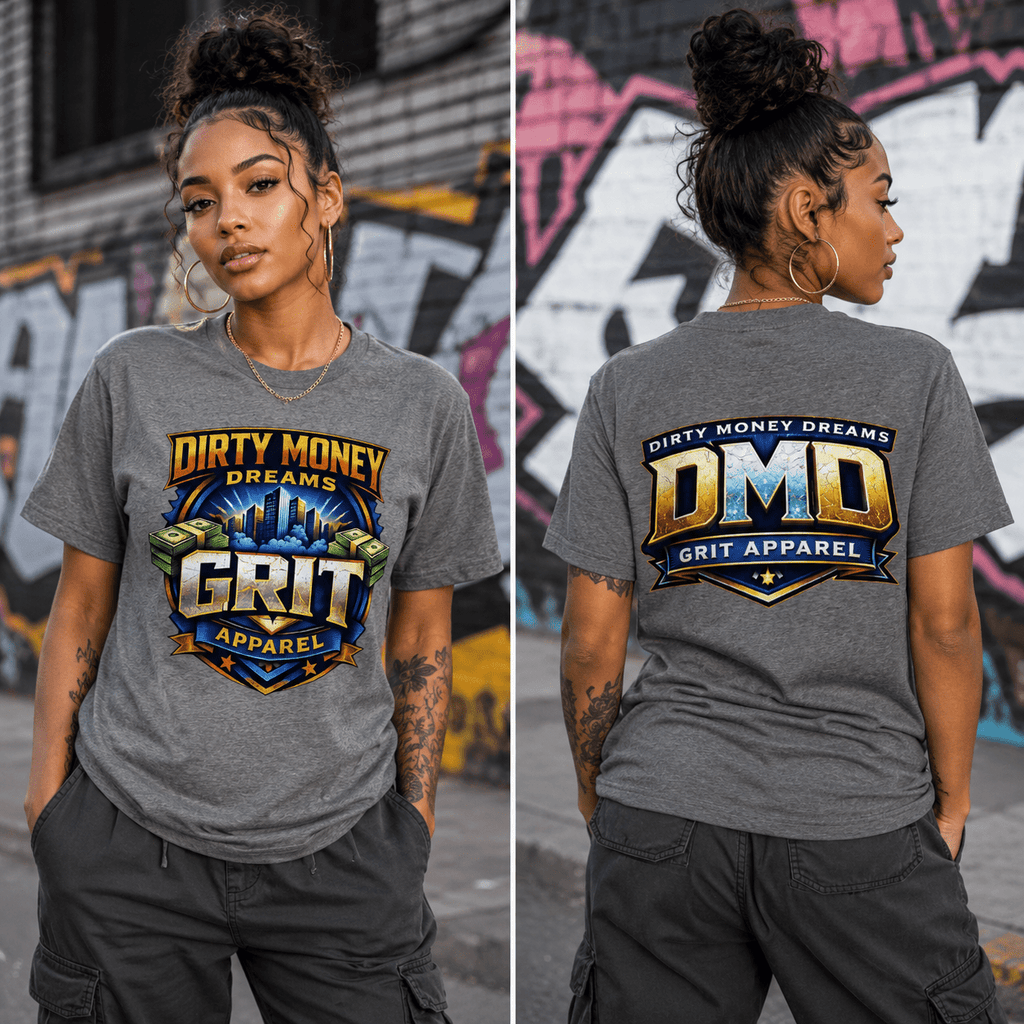 GRIT Signature Heavyweight T-Shirt | Dirty Money Dreams - DIRTY MONEY DREAMS