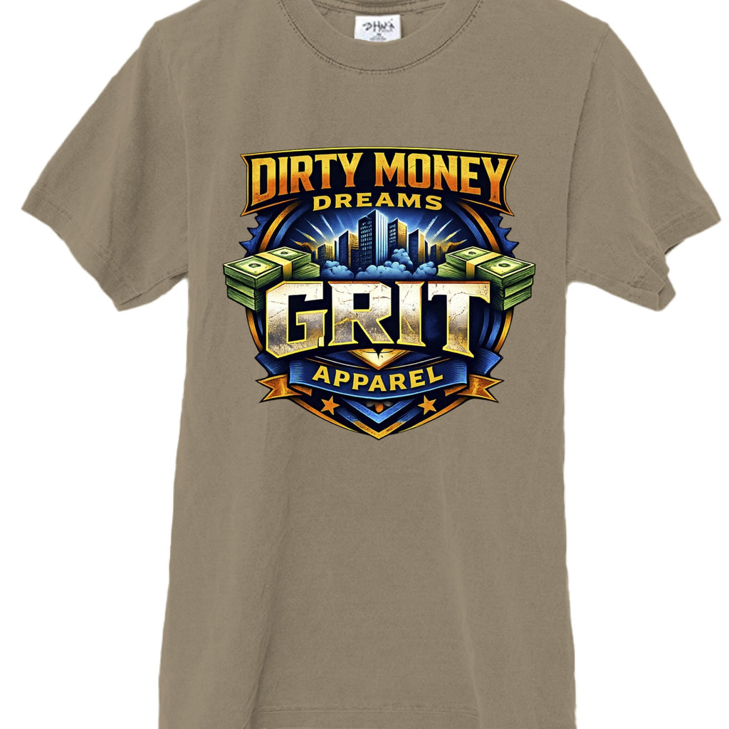 GRIT Signature Heavyweight T-Shirt | Dirty Money Dreams - DIRTY MONEY DREAMS