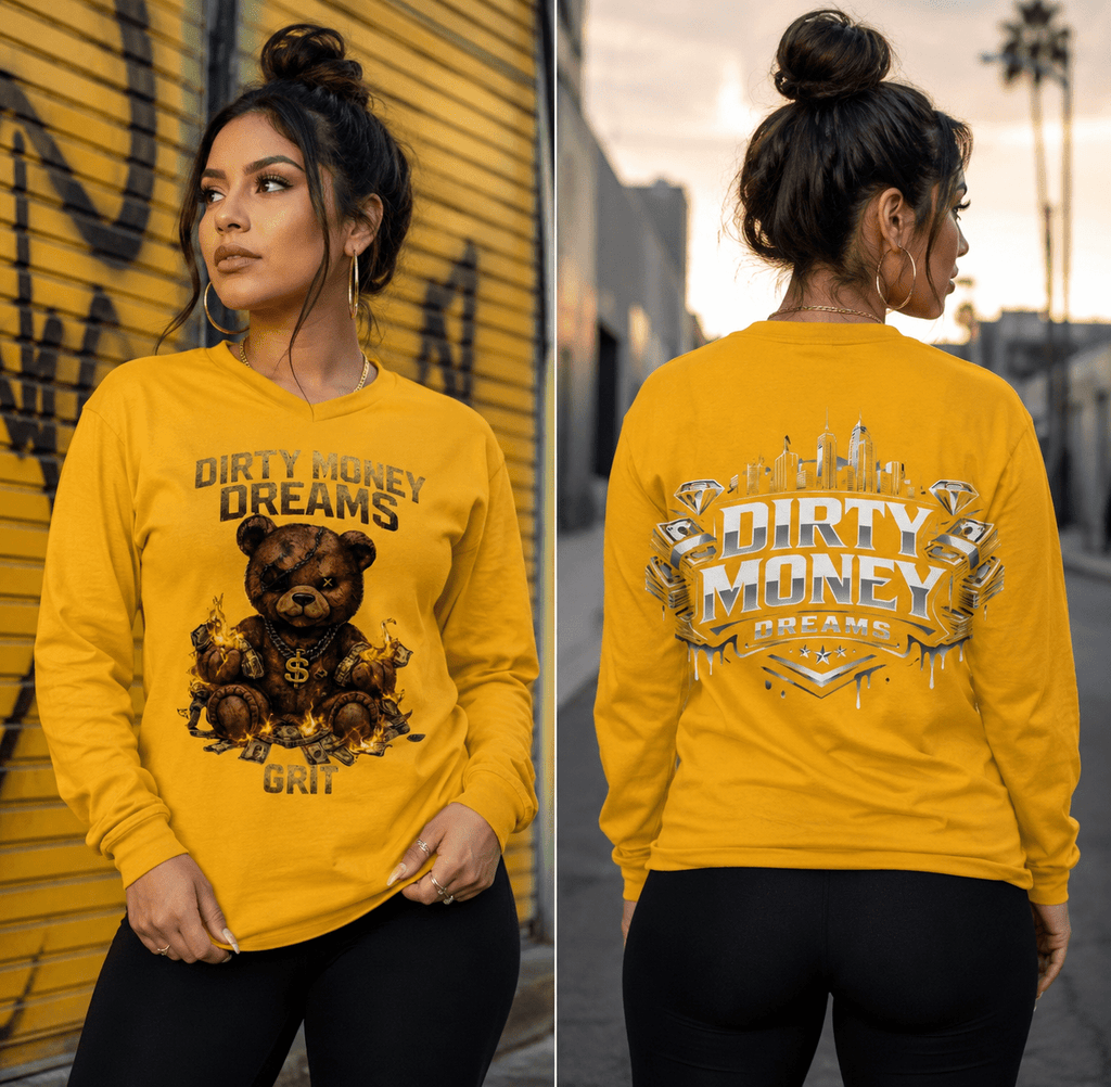 GRIT Women’s Performance V - Neck – Built Under Pressure Dirty Money Dreams - DIRTY MONEY DREAMS