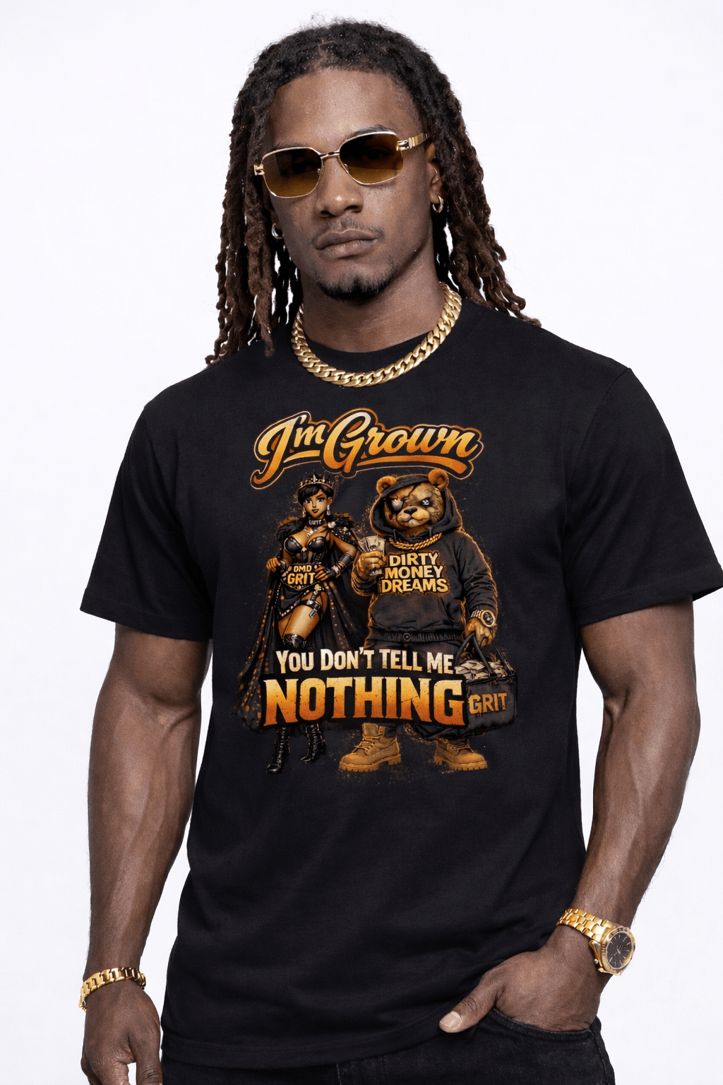 I’m Grown Graphic T-Shirt – Move Different, Execute More | Dirty Money Dreams - DIRTY MONEY DREAMS