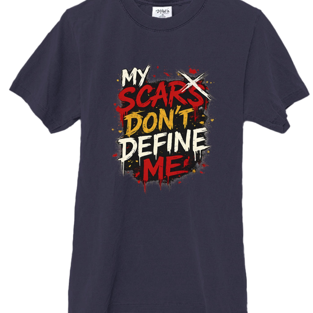 My Scars Don’t Define Me Heavyweight T-Shirt | Dirty Money Dreams - DIRTY MONEY DREAMS