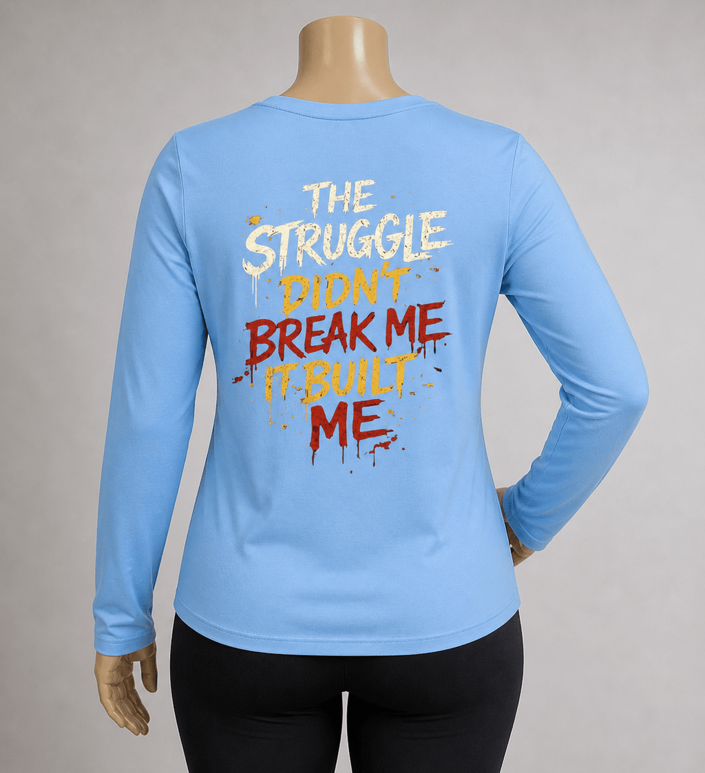 My Scars Don’t Define Me Shirt – Women’s Motivational Long Sleeve V - Neck | Dirty Money Dreams - DIRTY MONEY DREAMS