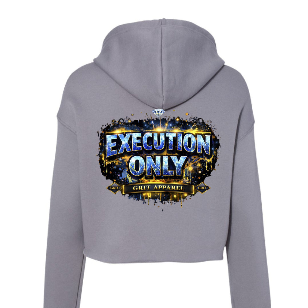 Queen B Crop Hoodie – Built Through Pressure | Dirty Money Dreams - DIRTY MONEY DREAMS