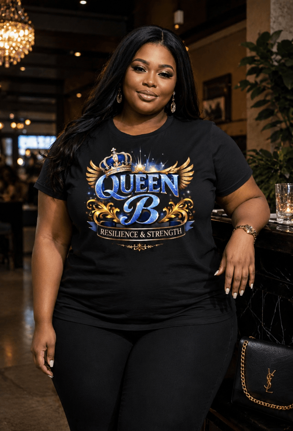Queen B Graphic T-Shirt – Women’s Motivational Streetwear | Dirty Money Dreams - DIRTY MONEY DREAMS