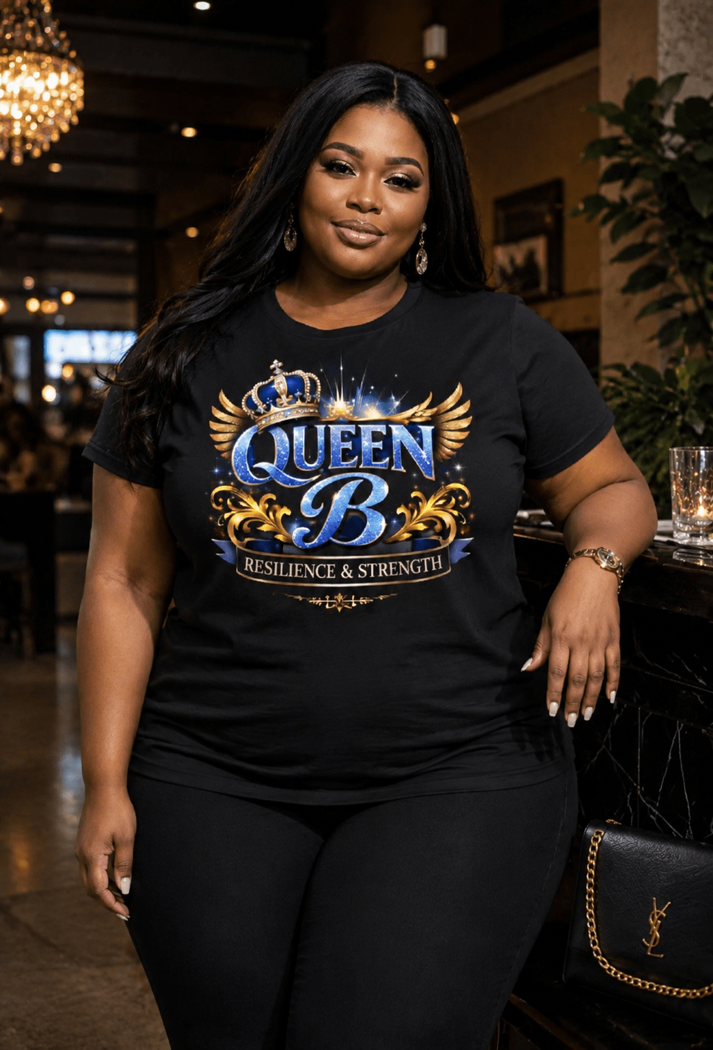 Queen B Graphic T-Shirt – Women’s Motivational Streetwear | Dirty Money Dreams - DIRTY MONEY DREAMS