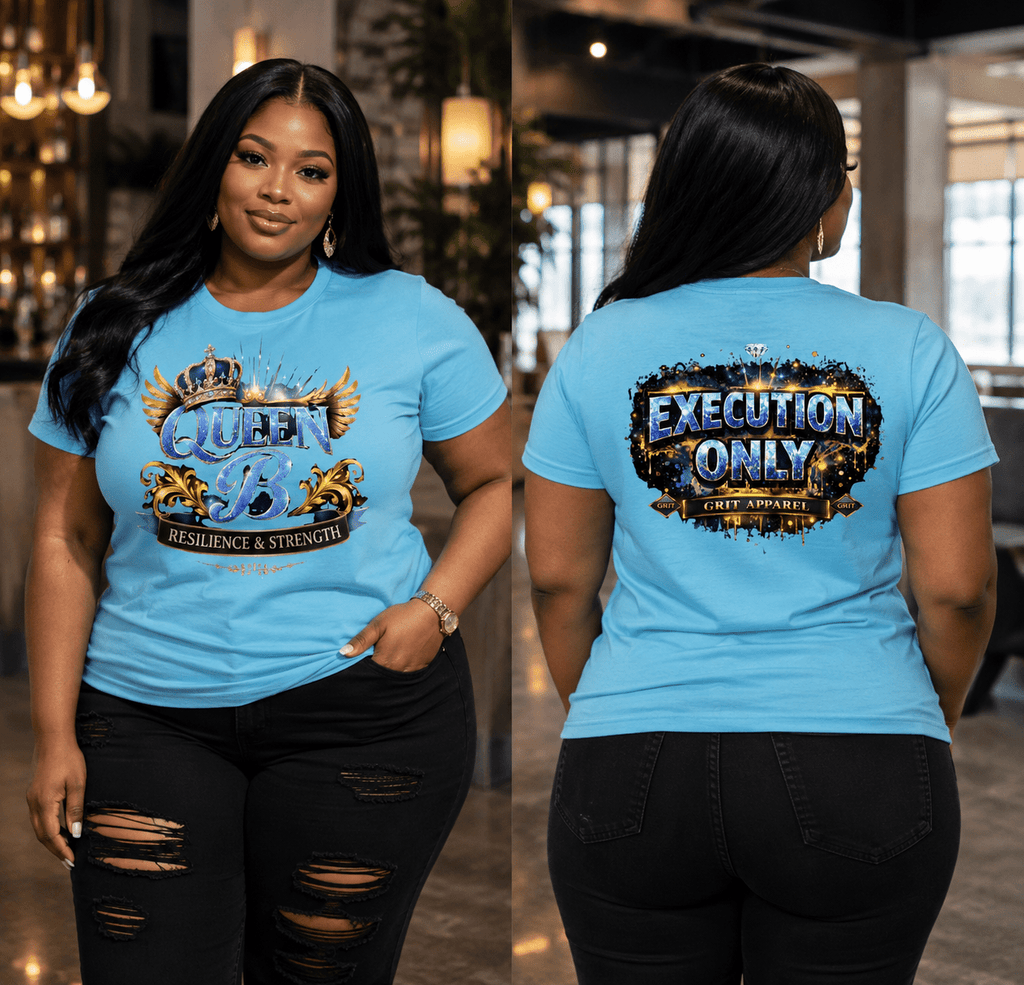 Queen B Graphic T-Shirt – Women’s Motivational Streetwear | Dirty Money Dreams - DIRTY MONEY DREAMS