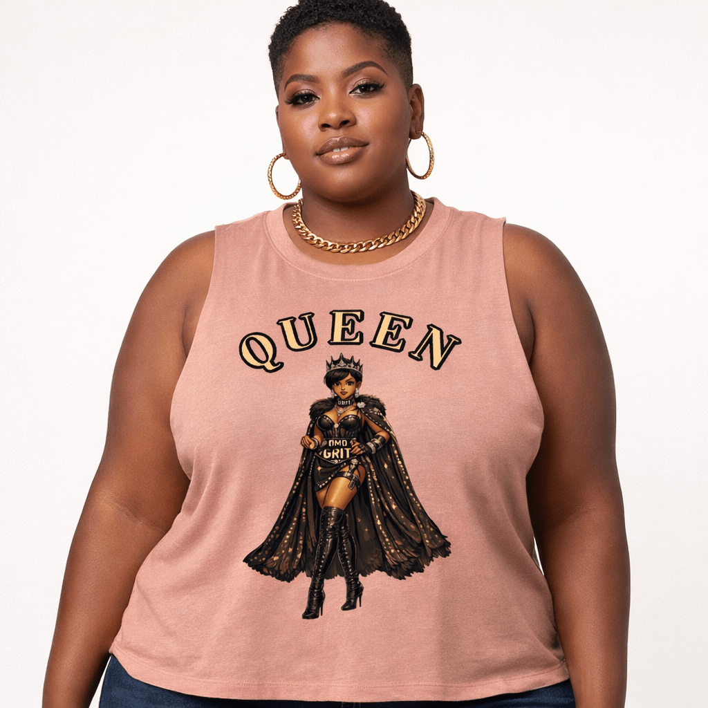 Queen Women’s Graphic Tank Top – Motivational Streetwear | Dirty Money Dreams - DIRTY MONEY DREAMS
